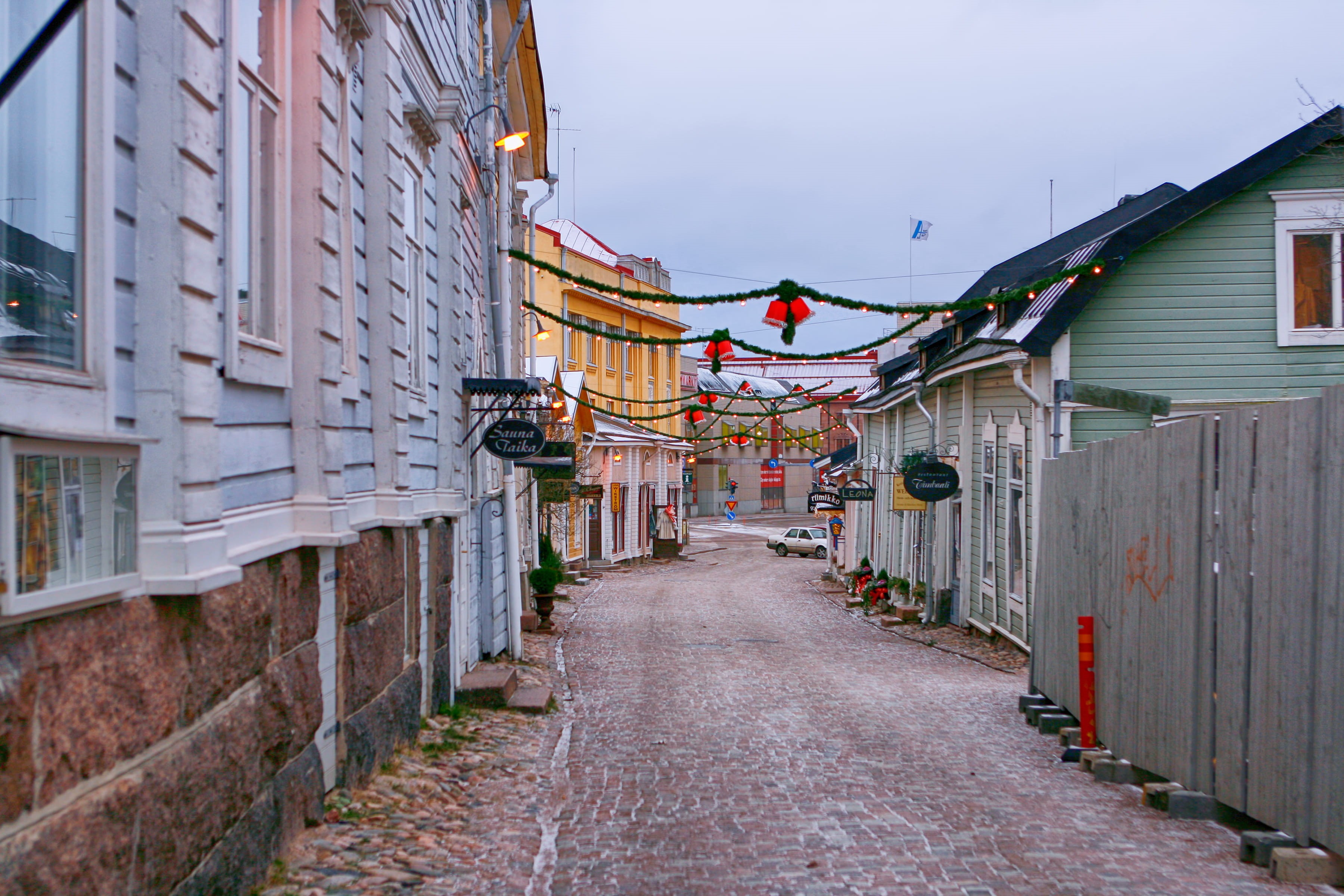 cobblestone, scandinavian, direction, village, architecture, view, diminishing perspective, europe, cobble, city, destination, no people, travel, facade, HD Wallpaper