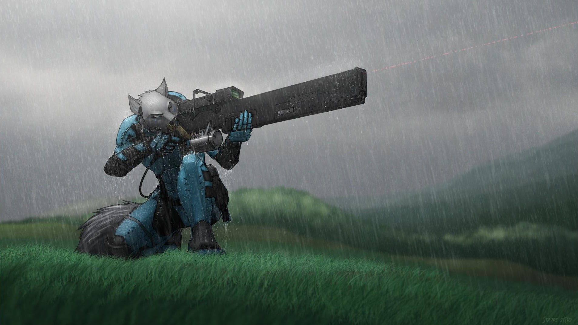 weapon, war, robot, aggression, government, grass, gun, conflict, nature, army, black, gray, holding, action, protection, furry, security, army soldier, HD Wallpaper