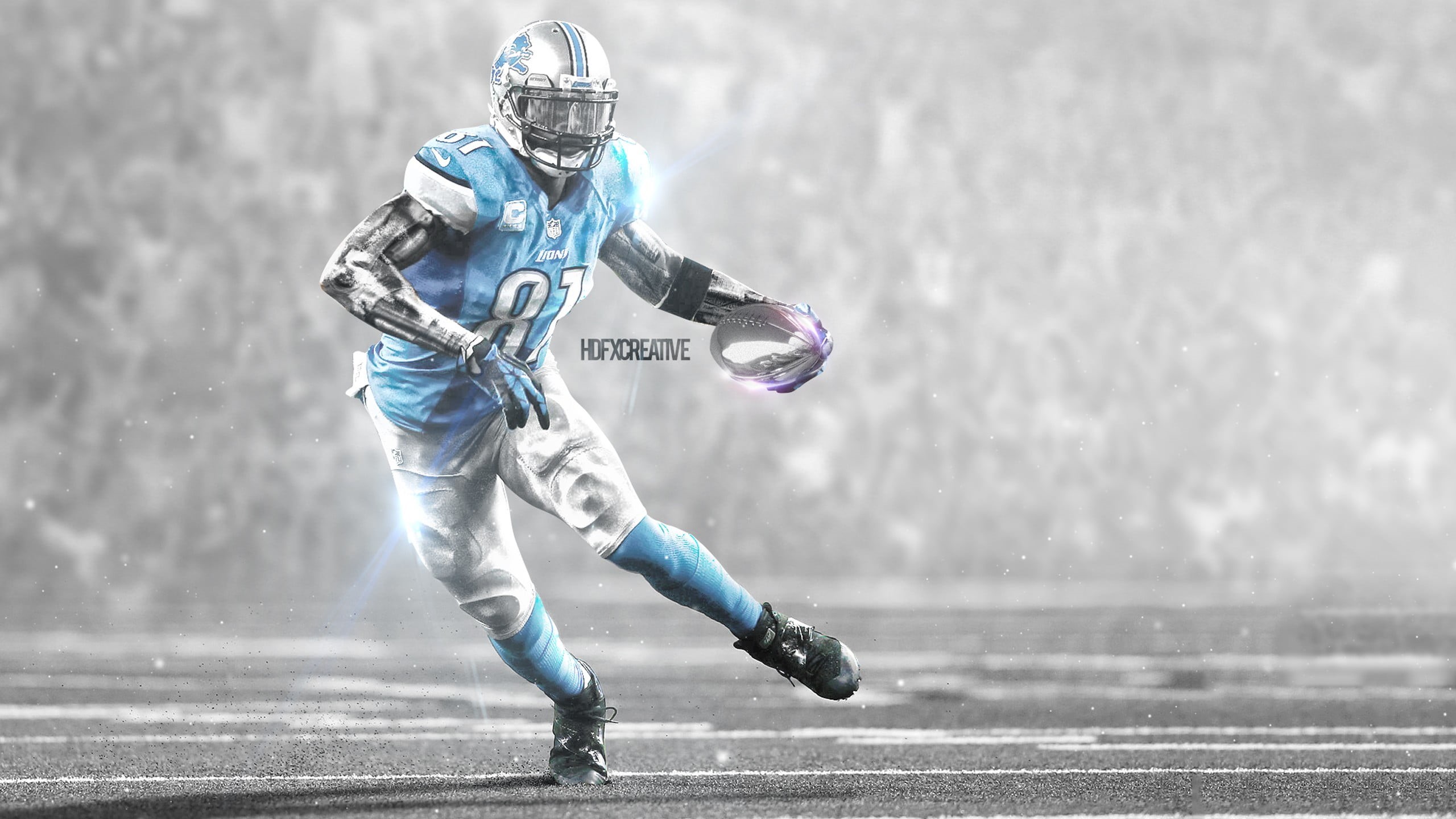 competitive sport, running, headwear, sports helmet, clothing, blue, sports equipment, helmet, 2K, NFL, gray, competition, figure, adult, Calvin Johnson Jr, HD Wallpaper