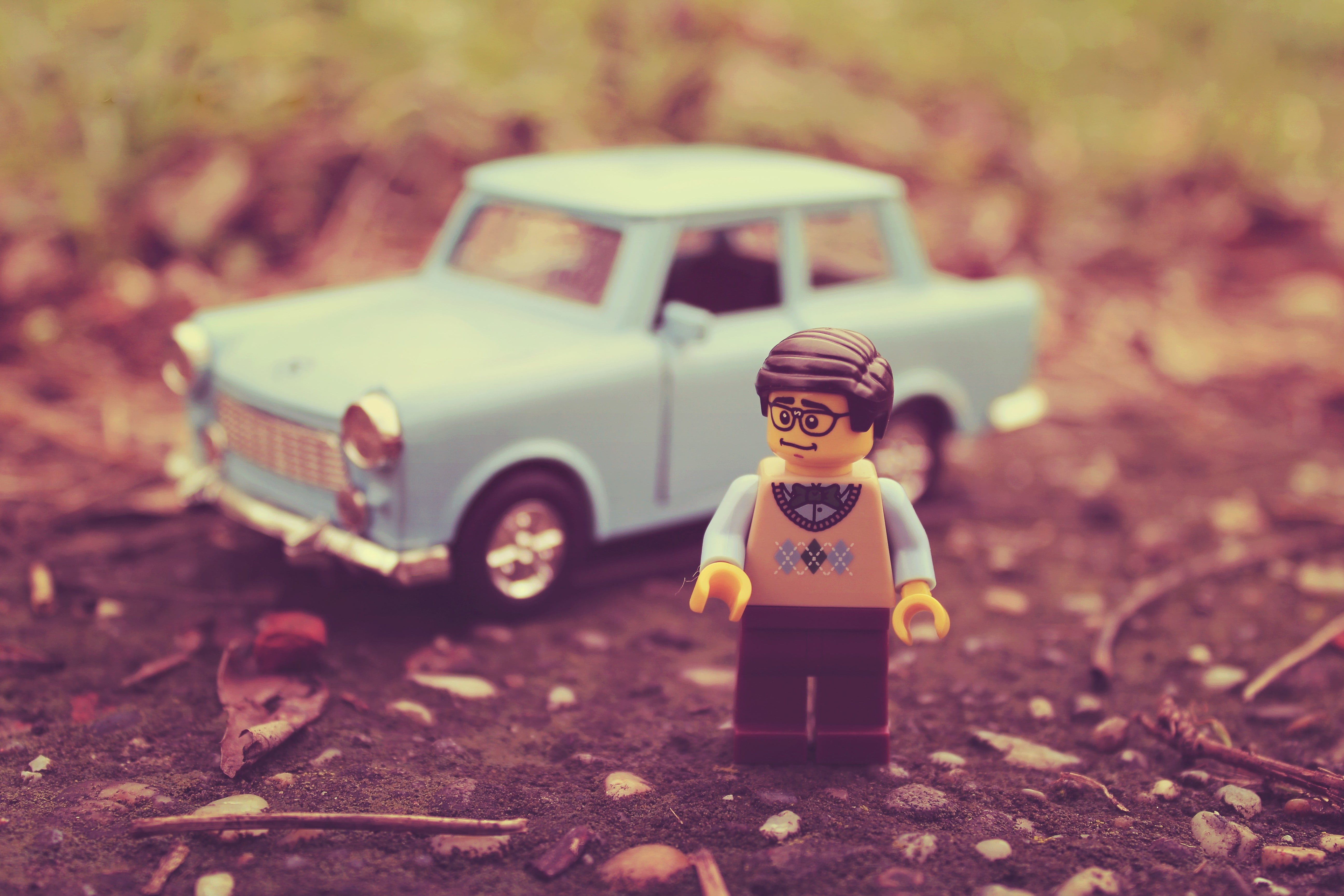 East Germany, toys, vintage, car, miniatures, figurines, LEGO, 5K, DDR, Trabant, HD Wallpaper