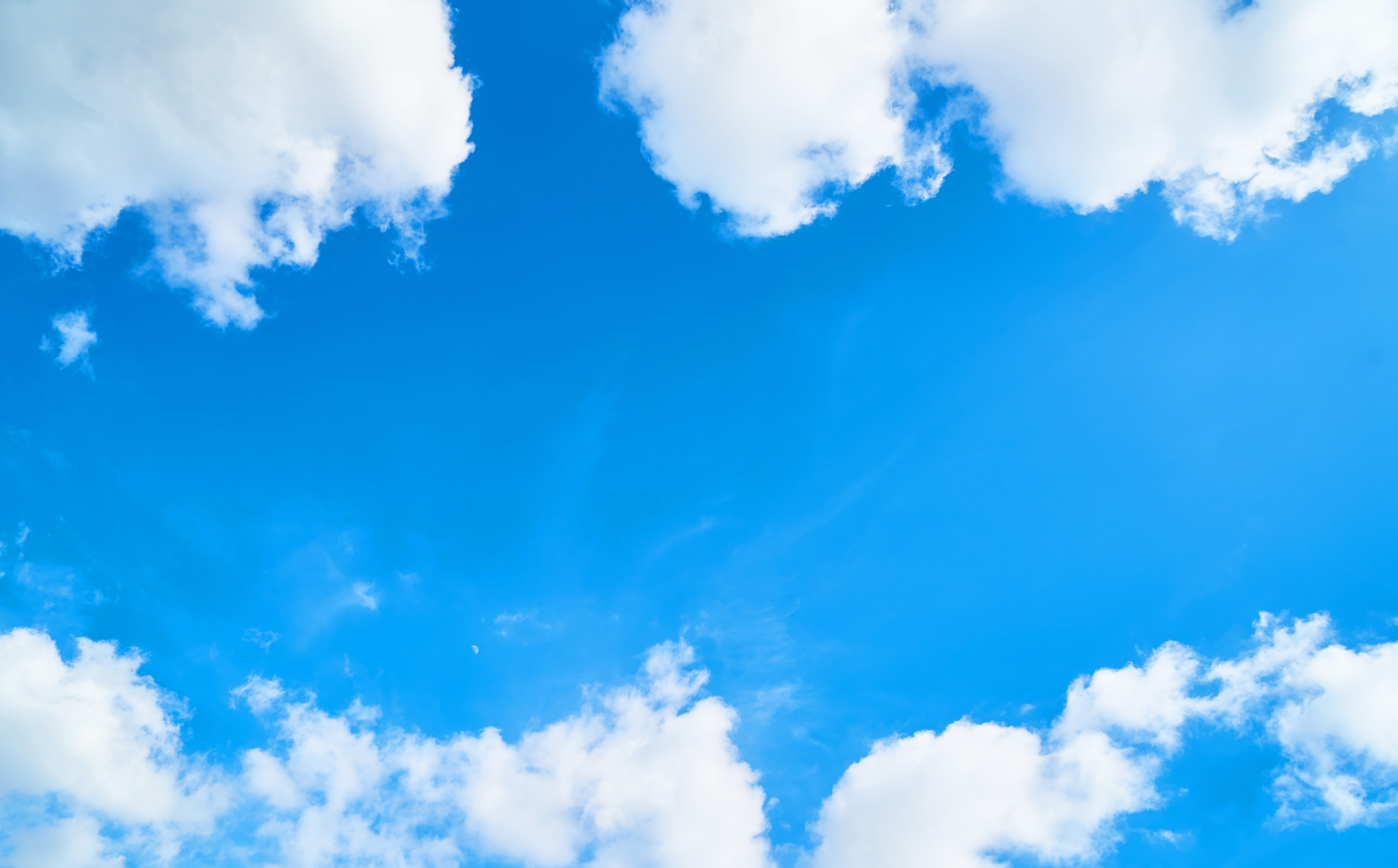 8K, cloud - sky, beauty in nature, sunlight, environment, idyllic, tranquil scene, no people, White, Weather, cloudscape, bluesky, clean, white color, HD Wallpaper