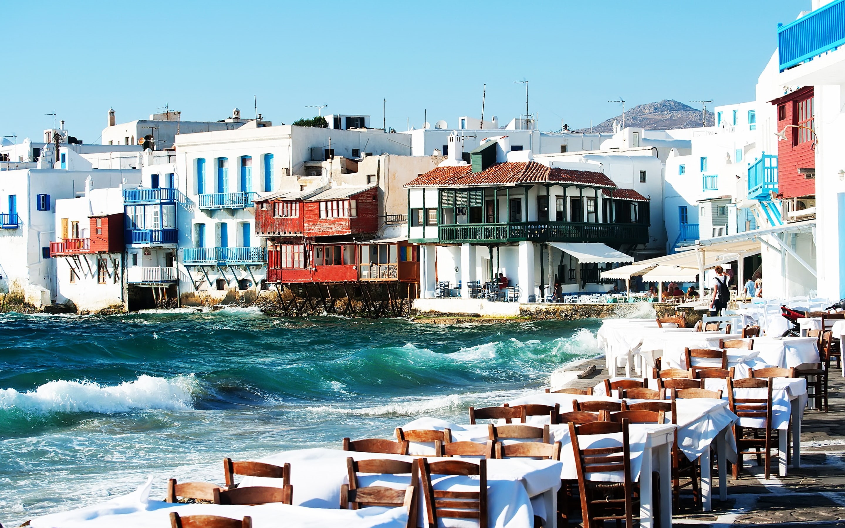 Mykonos, 2K, HD Wallpaper