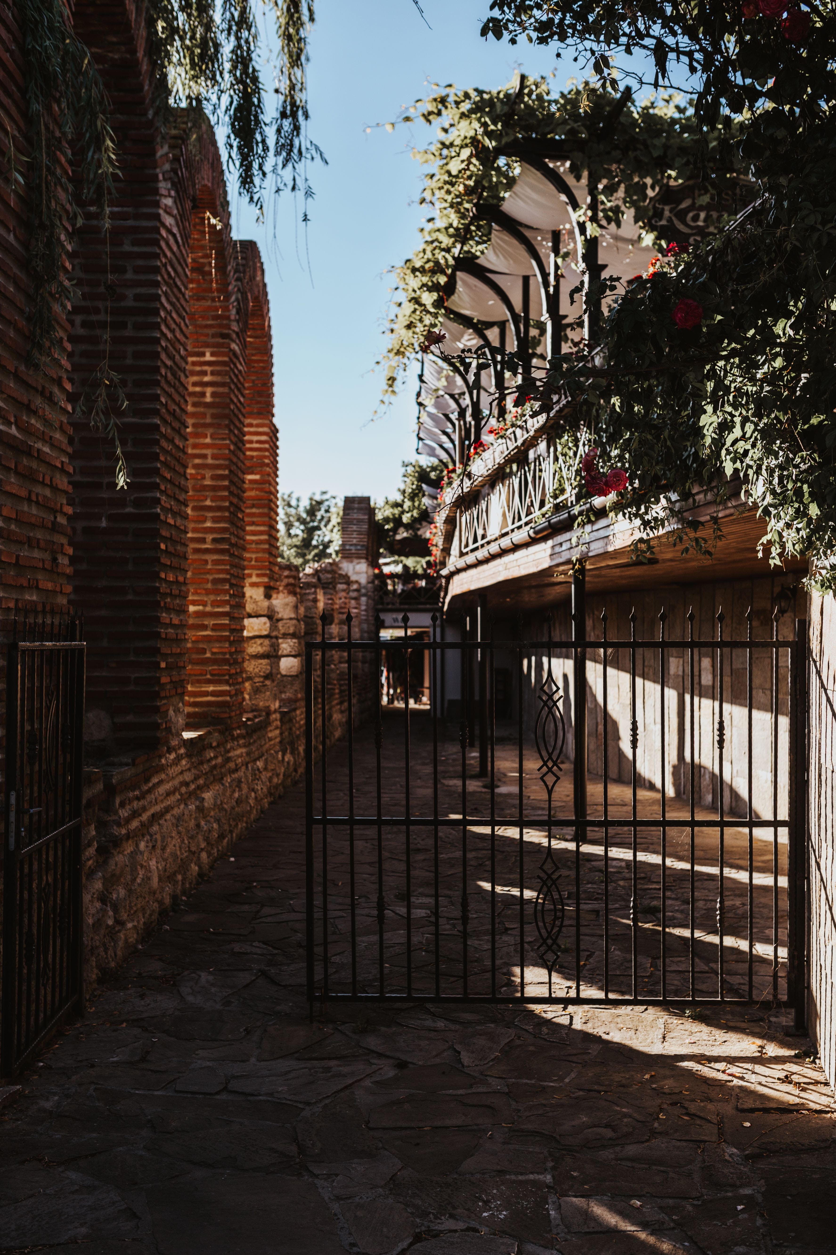 building Exterior, street, no people, growth, historic, Building, trip, nature, travel, residential district, tree, wall, day, 5K, Nessebar, sky, plant, Phone HD Wallpaper