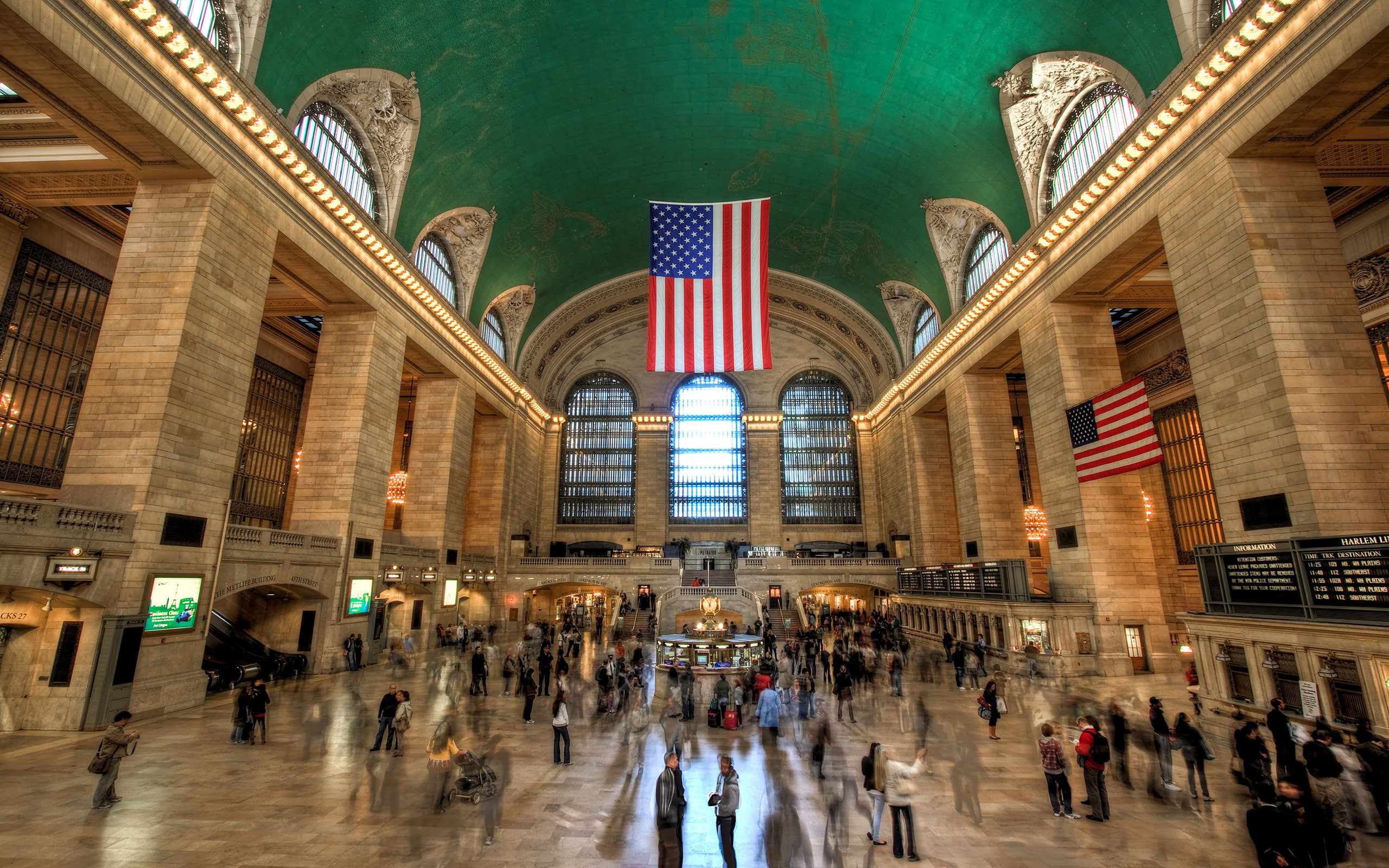 New York, 2K, USA, Grand Central Terminal, HD Wallpaper