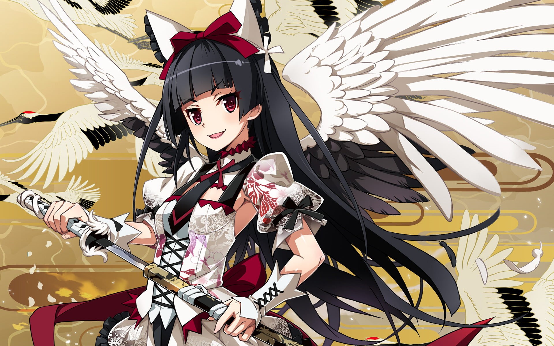Rory Mercury, standing, lifestyles, indoors, 1080P, young women, front view, one person, waist up, looking at camera, celebration, real people, women, HD Wallpaper