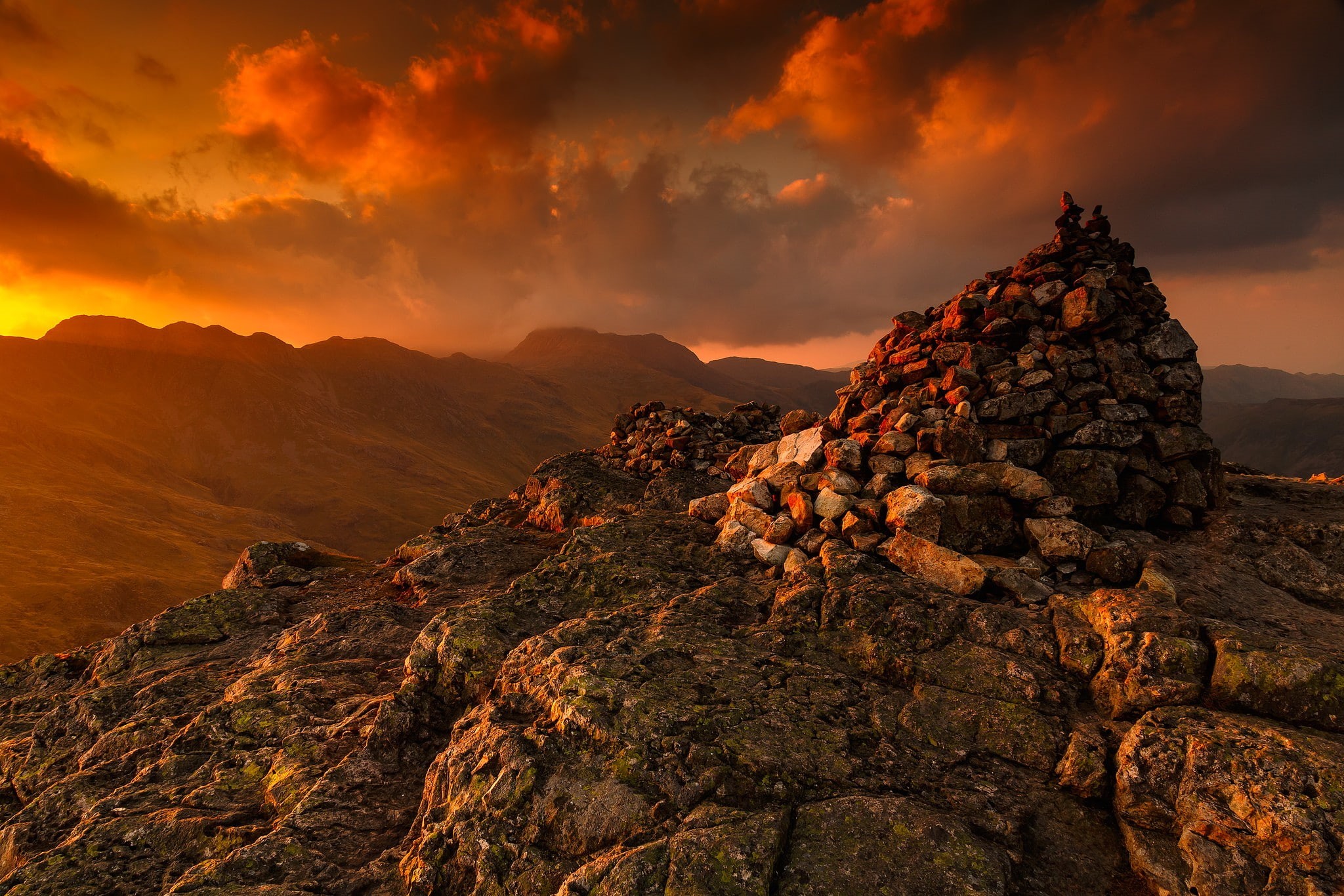 1080P, stones, rock, Anima: Gate of Memories, clouds, mountains, sunlight, landscape, nature, HD Wallpaper