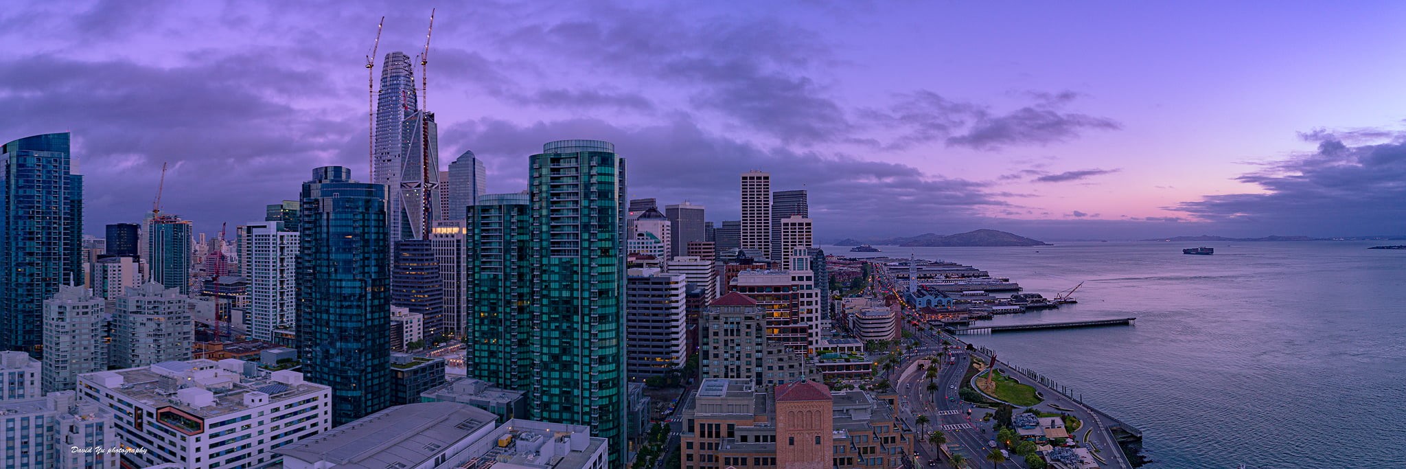 cityscape, twilight, Skyline, urban Skyline, francisco, san, downtown District, green, daytime, asia, near, architecture, SFist, gray, panoramic, horizon, HD Wallpaper
