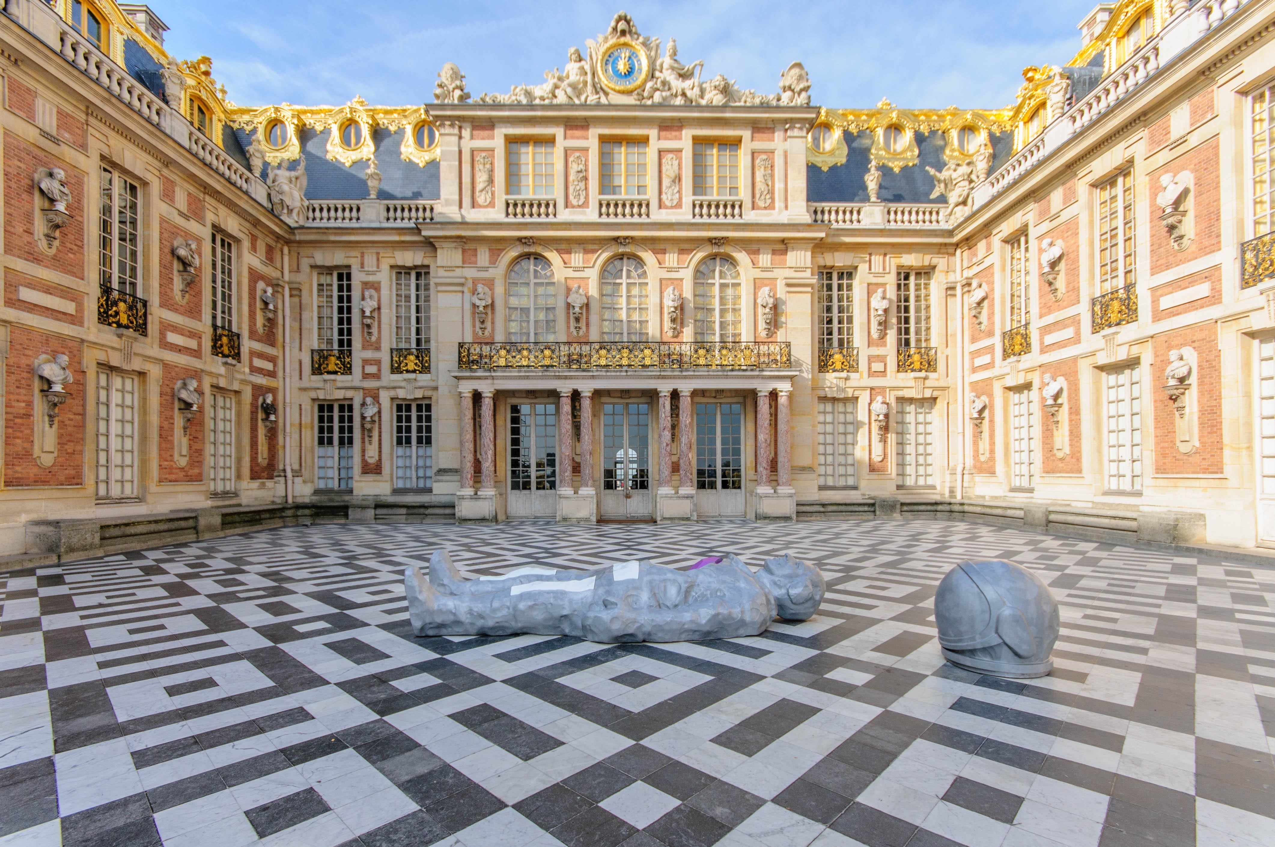 brown, 4K, statue, sky, palatial, fresco, city, luxury, beige, orange, no people, travel destinations, building, france, nature, built structure, day, HD Wallpaper