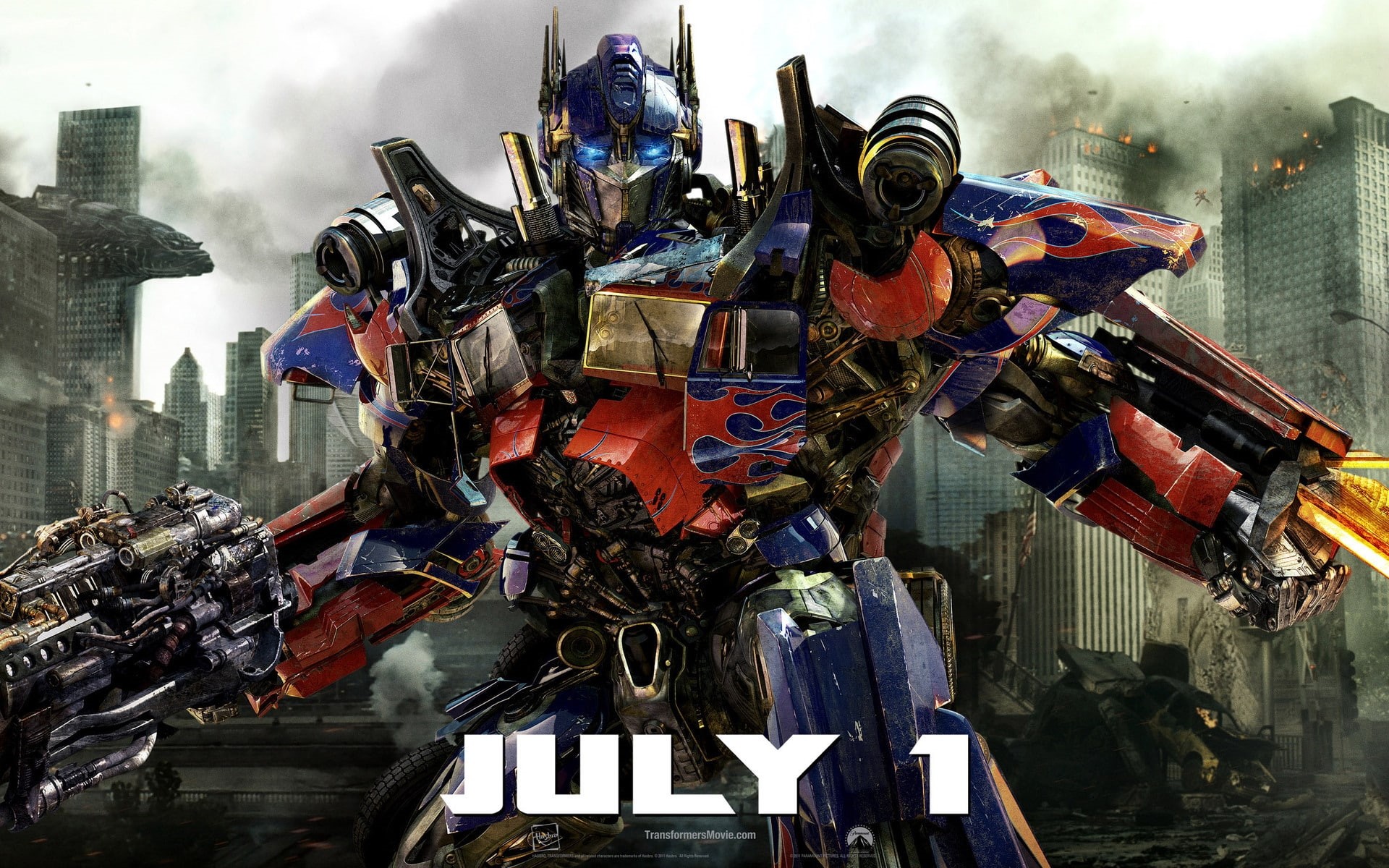 1080P, s, moon, fight, optimus, transformer, sf, prime, dark, transformers, film, HD Wallpaper