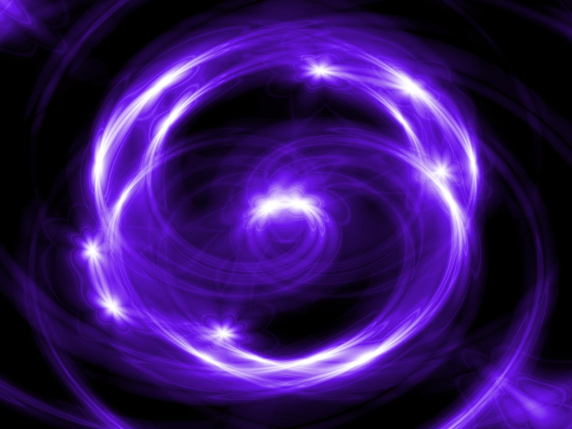 yang, 3d and abstract, ying, purple, 1080P, black, HD Wallpaper