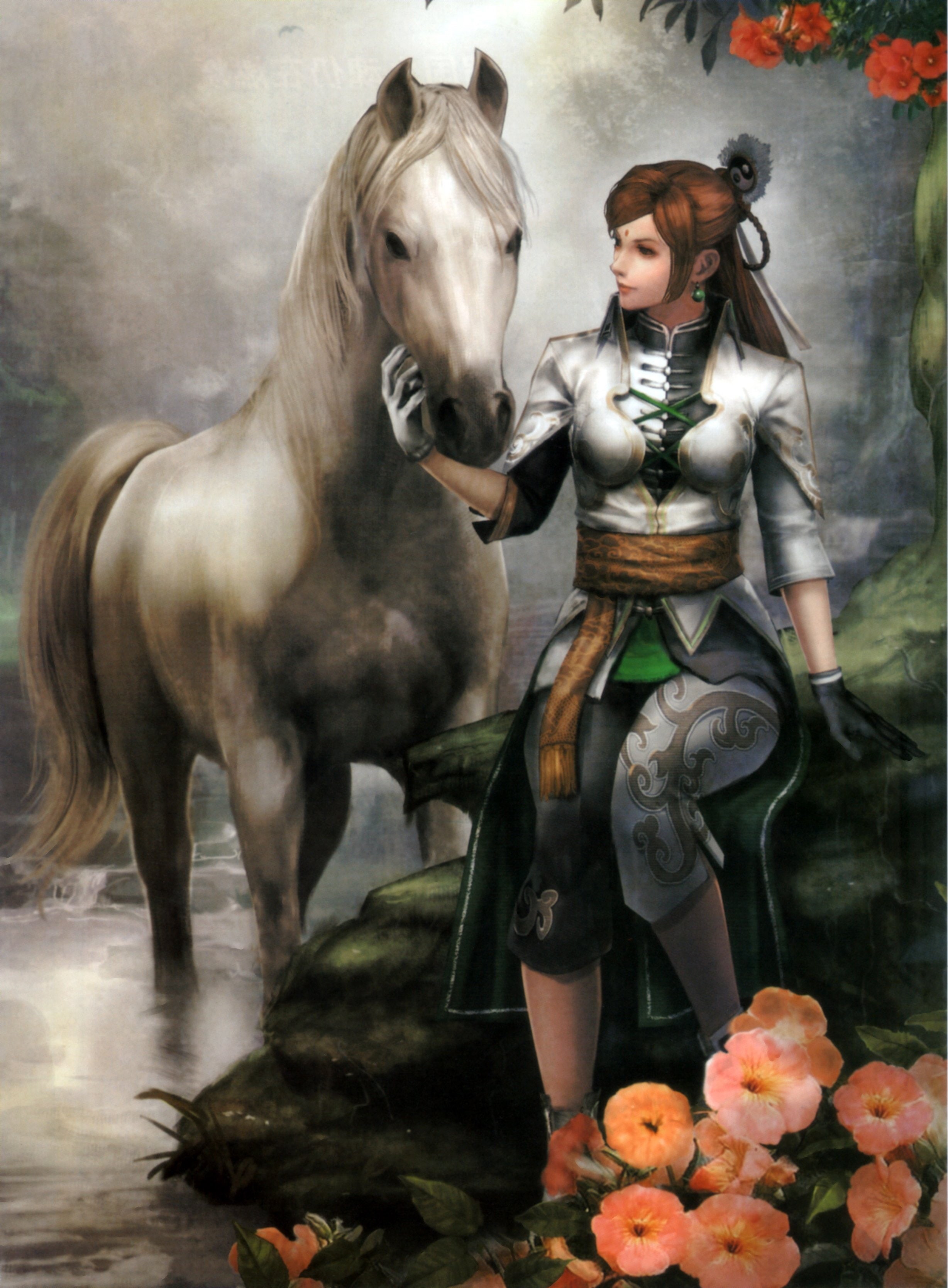 yue, anime, warrior, warriors, game, action, fantasy, 2K, shin, ying, tactical, horse, woman, dynasty, fighting, character, Phone HD Wallpaper