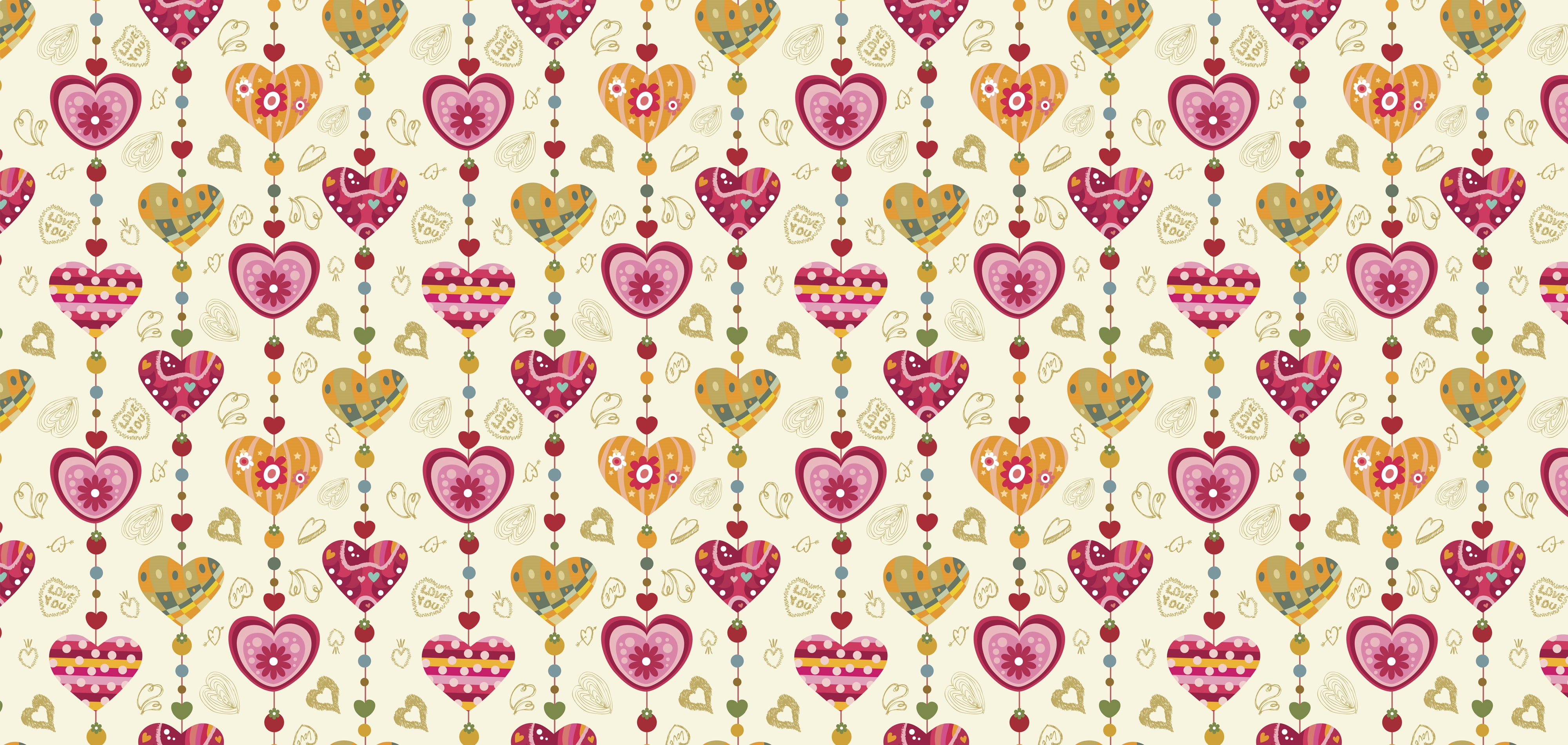 holiday, hearts, the best s for your desktop, love, the holiday of all lovers, hd, 4K, Valentines, drawings, download, screensavers for your desktop, vector, HD Wallpaper