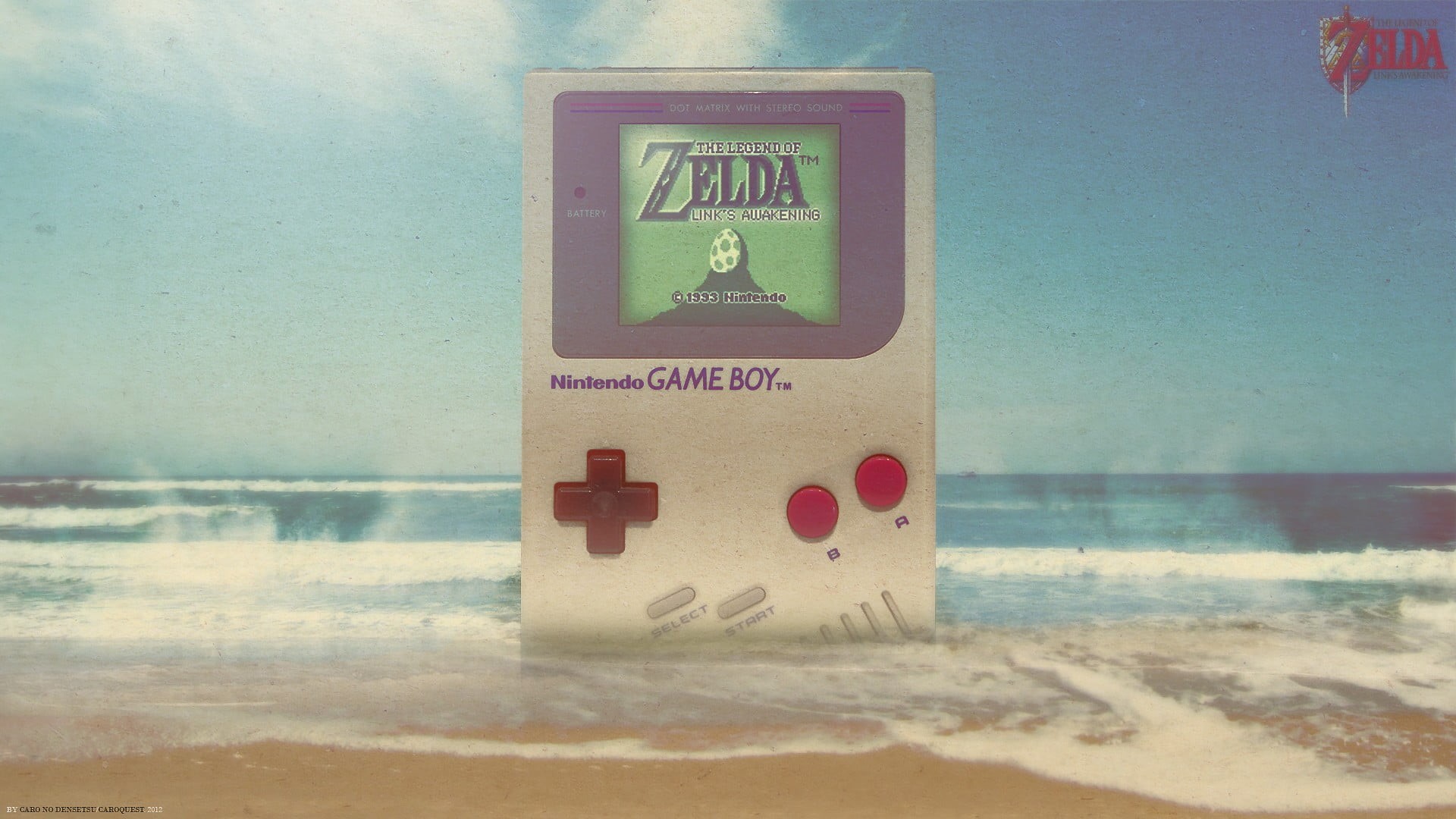 outdoors, boy, text, water, communication, The Legend of Zelda: Links Awakening, nature, The Legend of Zelda, sea, gray, game, sand, horizon over water, HD Wallpaper