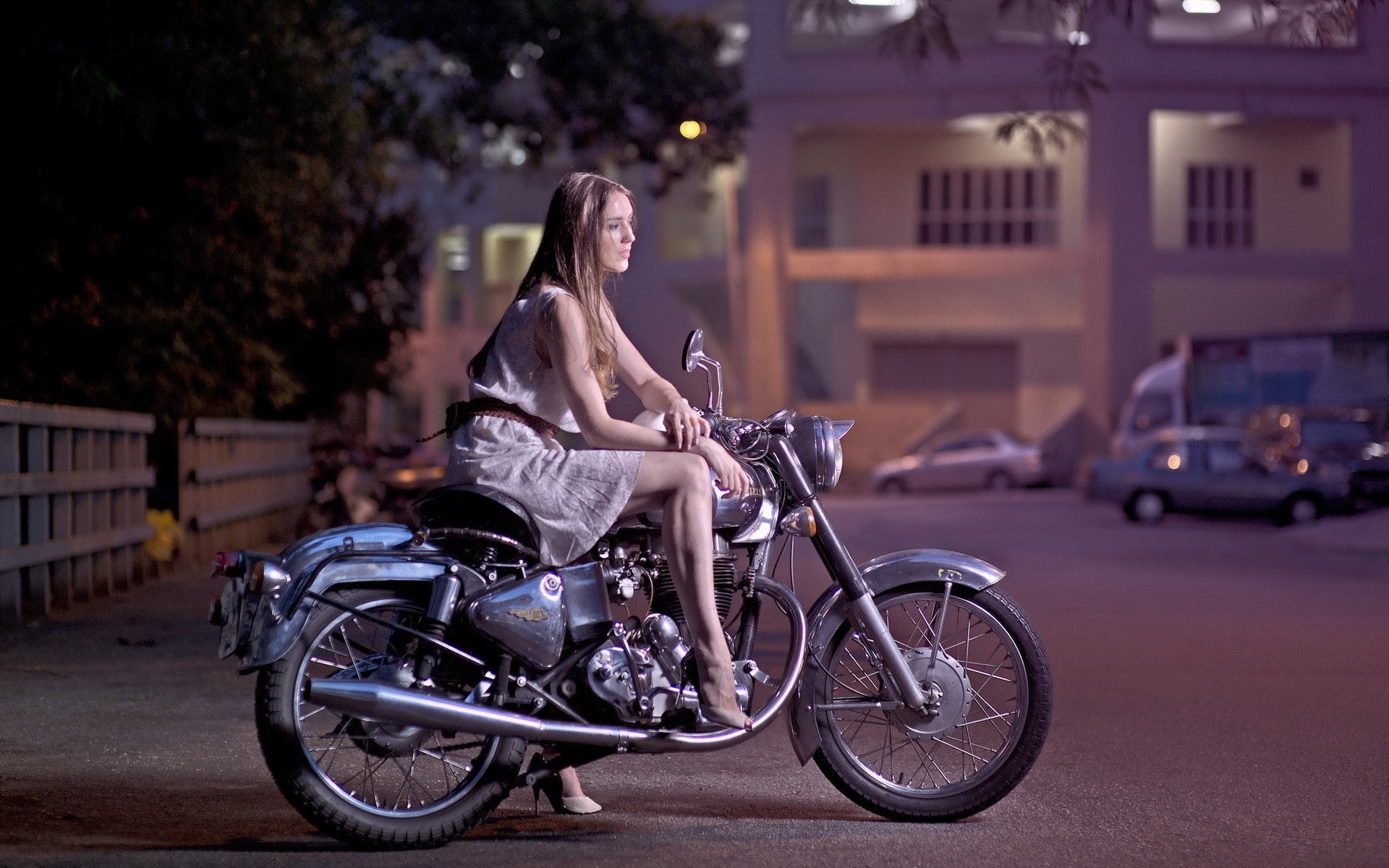 vehicle, mode of transportation, architecture, outdoors, lifestyles, 1080P, built structure, casual clothing, building exterior, sitting, model, Lee Enfield, HD Wallpaper