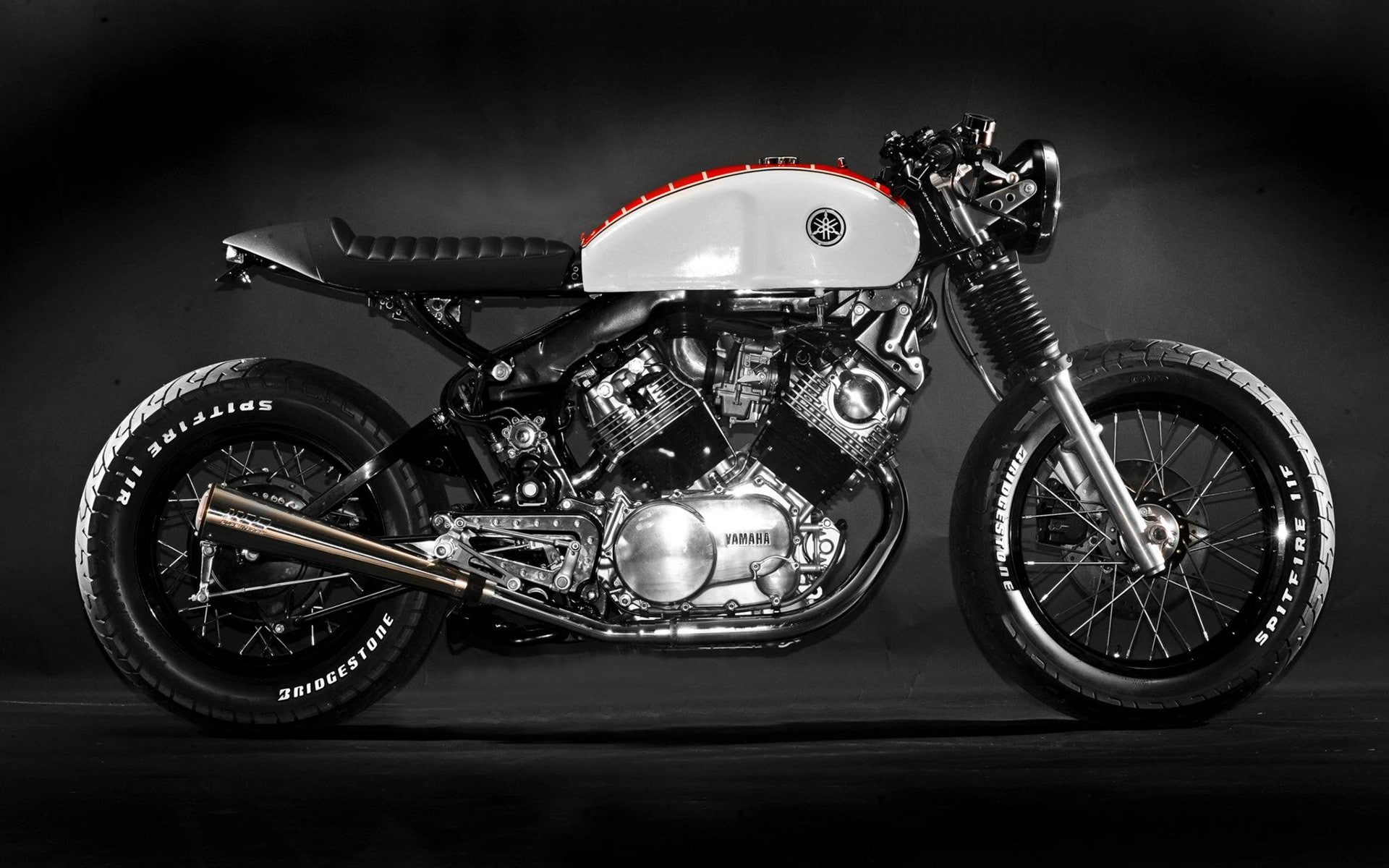 yamaha, cafe, 1080P, racer, HD Wallpaper
