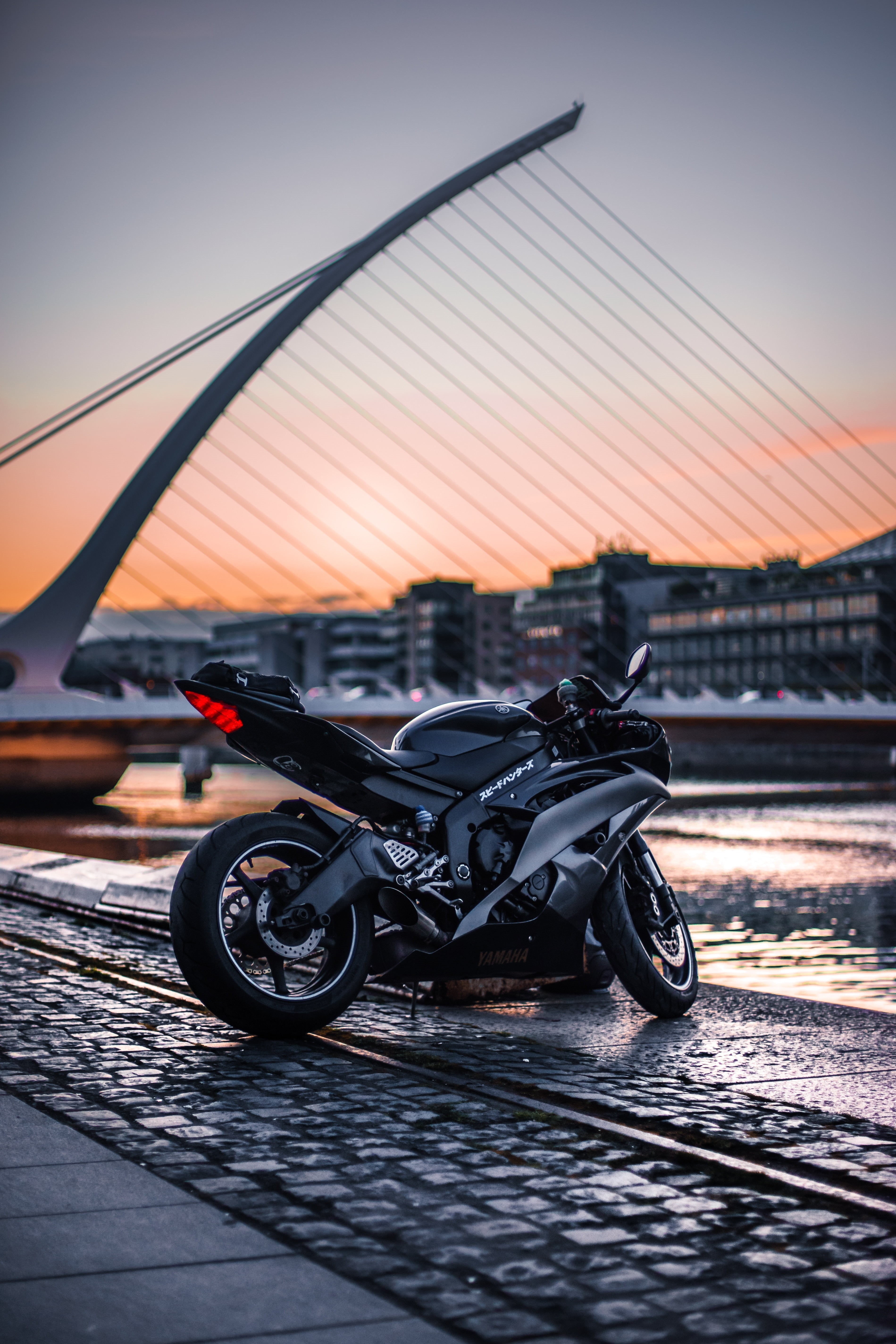 nature, road, bridge - man made structure, reflection, riding, wheel, land Vehicle, 5K, city, luxury, no People, transportation, motorsport, motorcycle, Phone HD Wallpaper