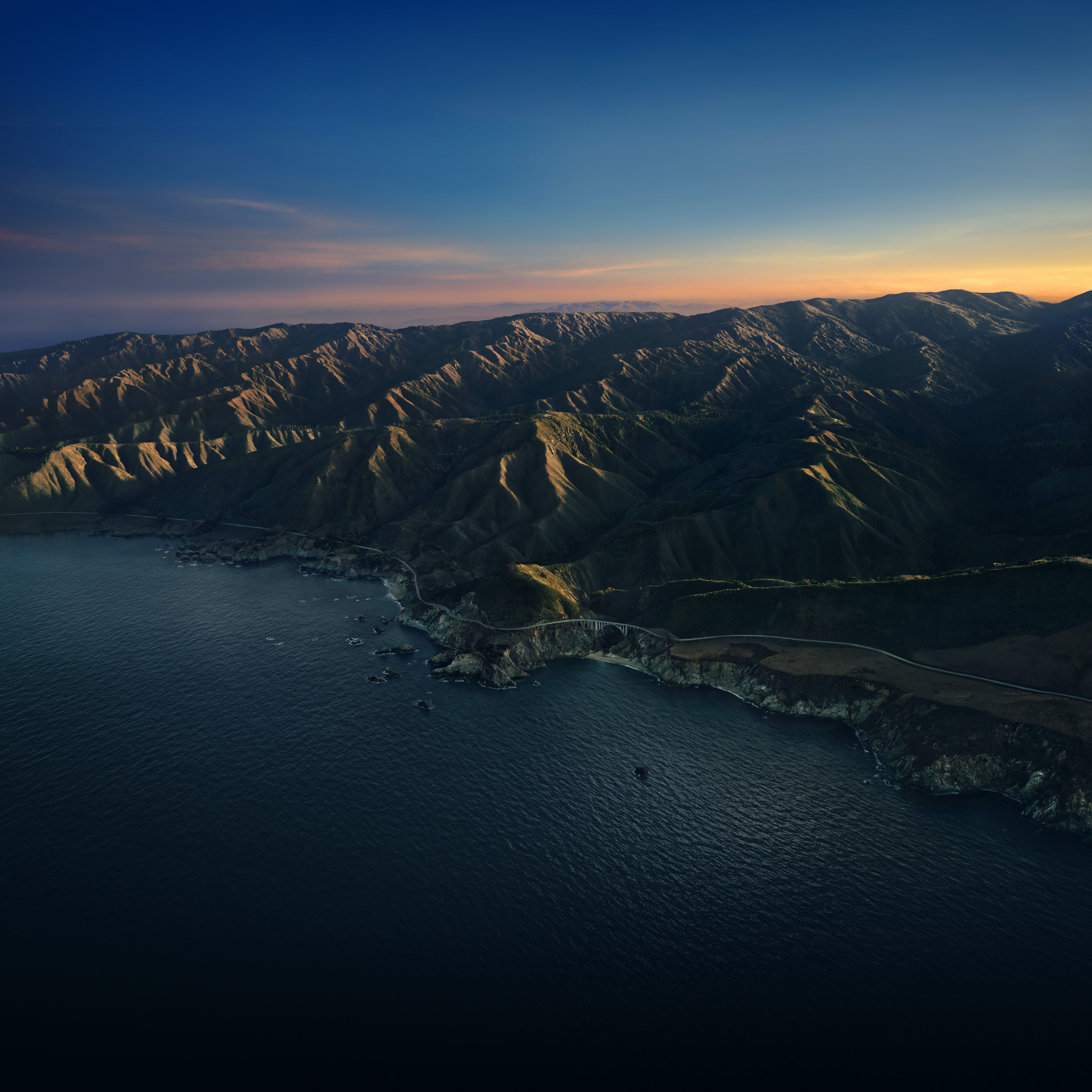 landscape, Apple Inc., Big Sur, Mac OS X, mountains, clouds, water, 5K, Phone HD Wallpaper