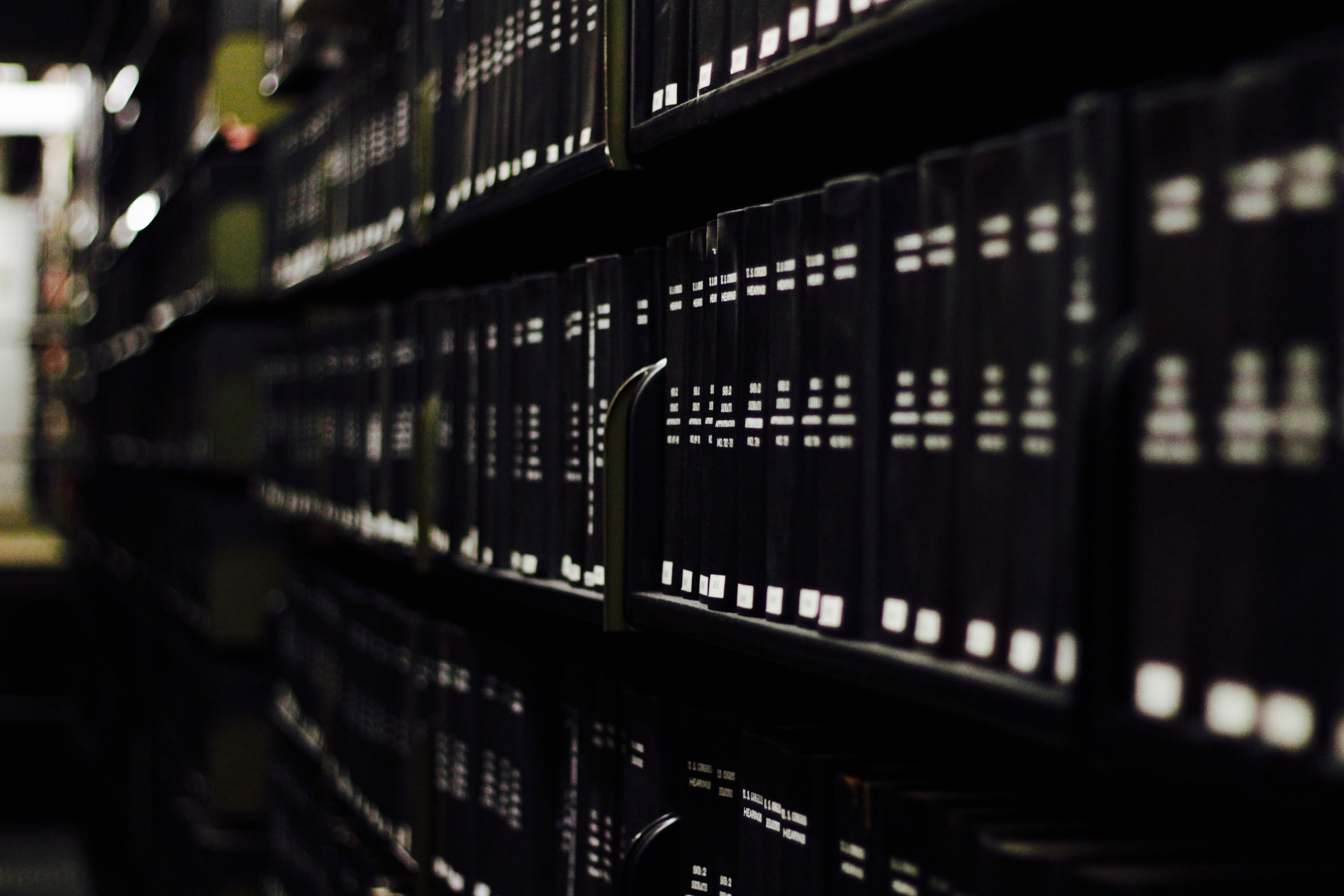 large group of objects, autumn, no people, abundance, communication, warm, books, indoors, shelf, black, hardbound, safety, data, technology, storage room, HD Wallpaper