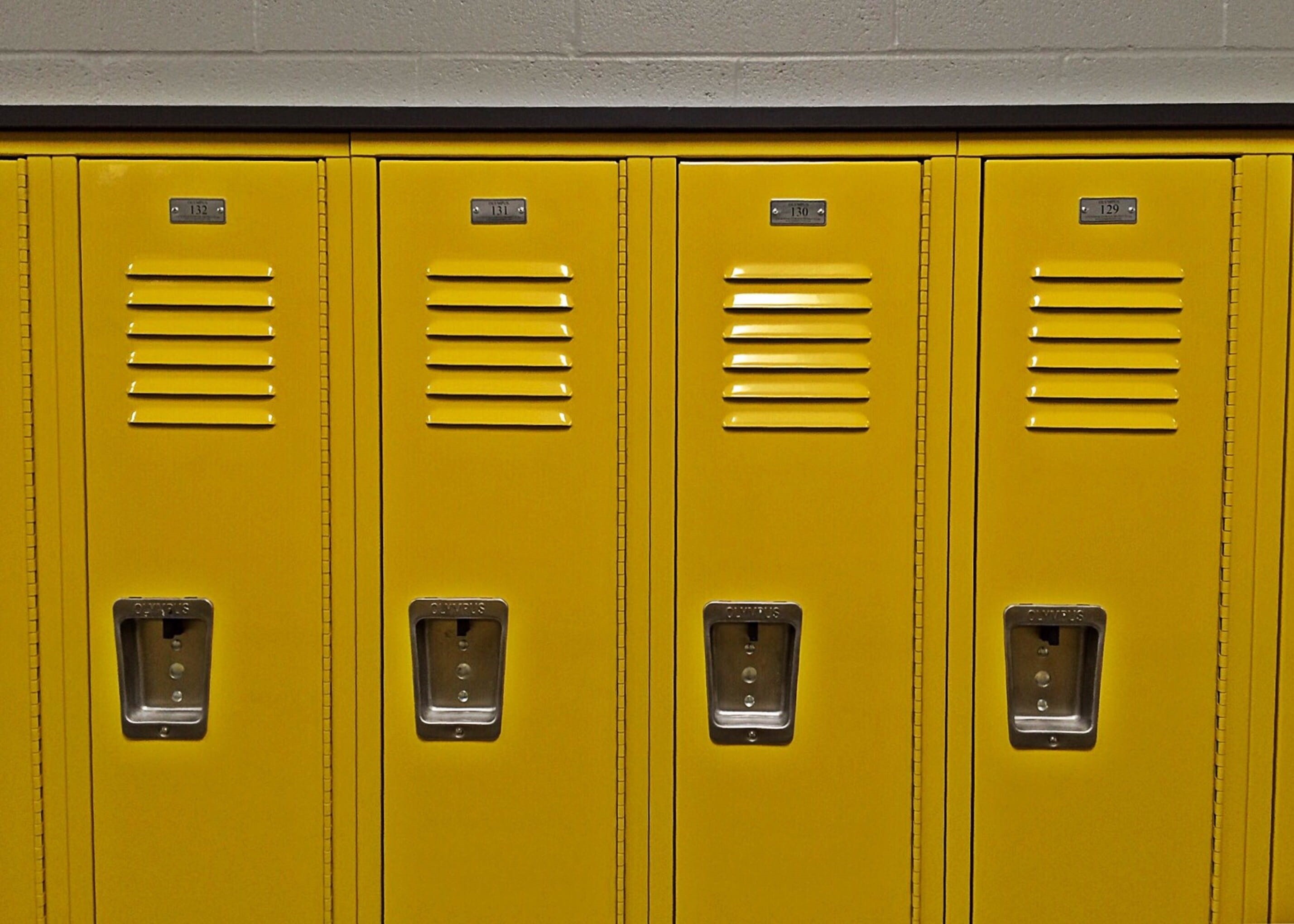 lock, closed, full frame, school, sport, locker room, metal, side by side, protection, Lockers, no people, locker, architecture, dressing room, 2K, security, HD Wallpaper