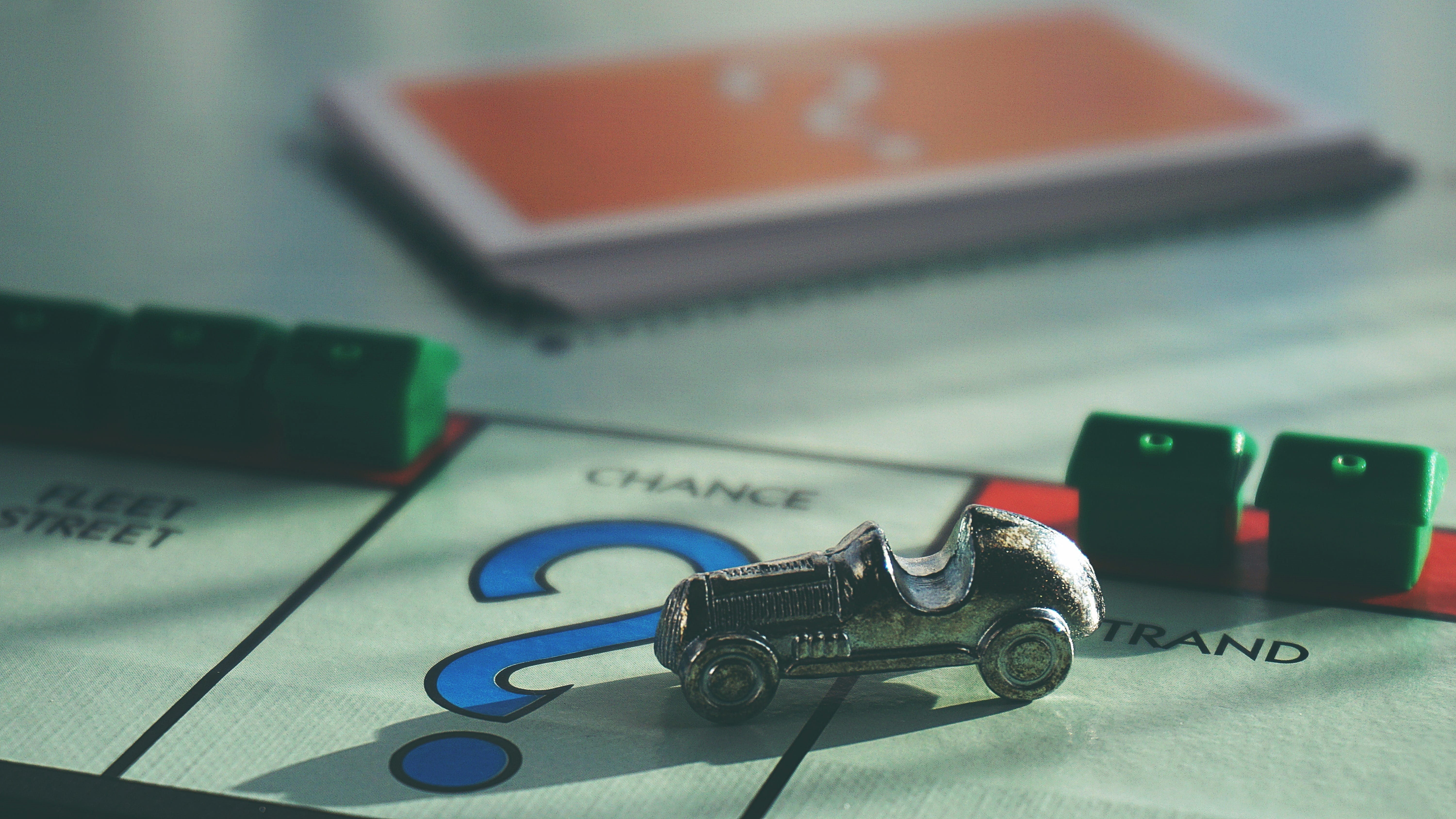 computer, computer equipment, toy car, equipment, still life, electrical equipment, 5K, board game, houses, indoors, game, high angle view, car, connection, HD Wallpaper