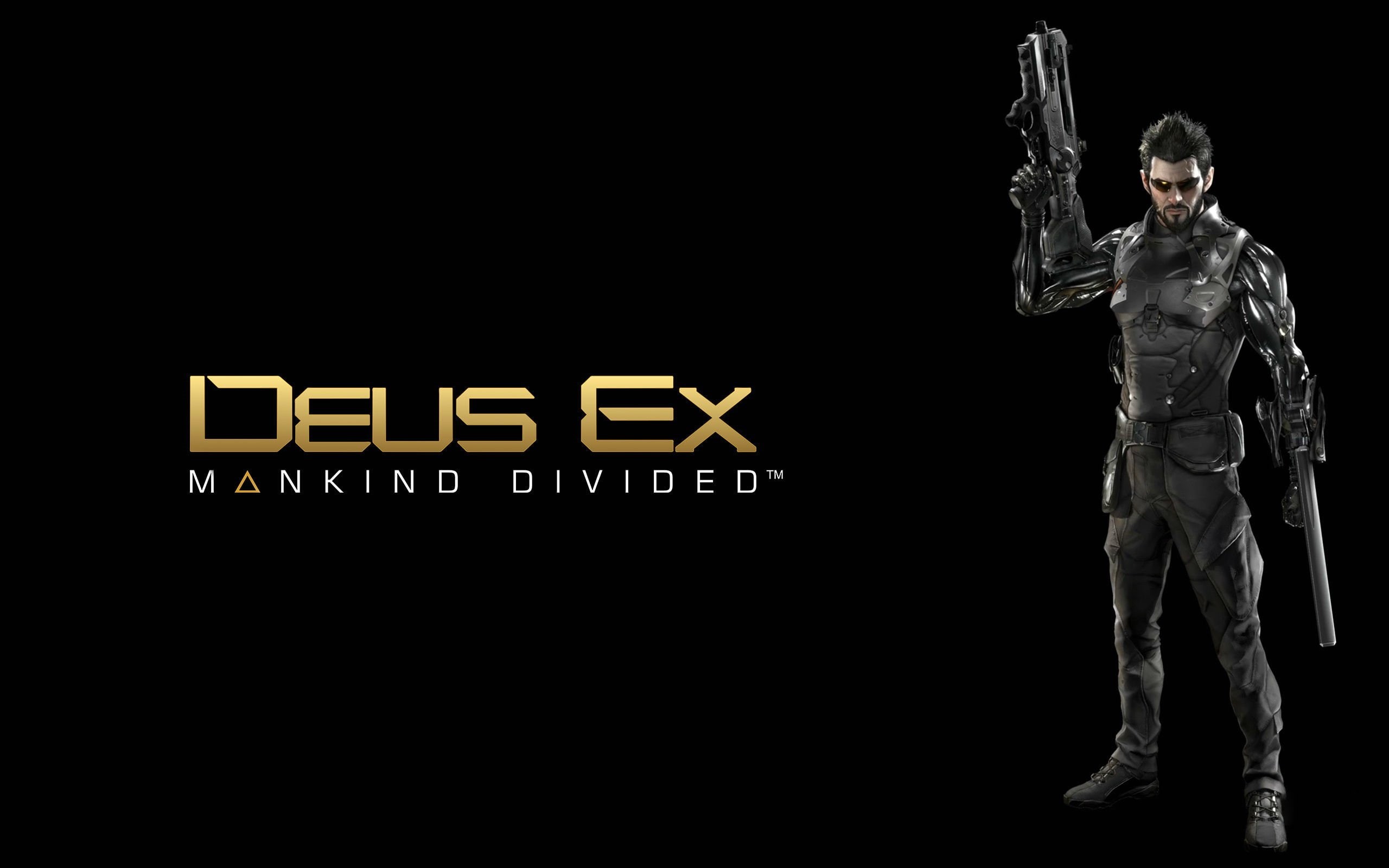 cyberpunk, fighting, science, cyber, human, 2K, fps, sci-fi, cyborg, technics, mankind, tactical, divided, crime, dues, shooter, revolution, warrior, fiction, HD Wallpaper