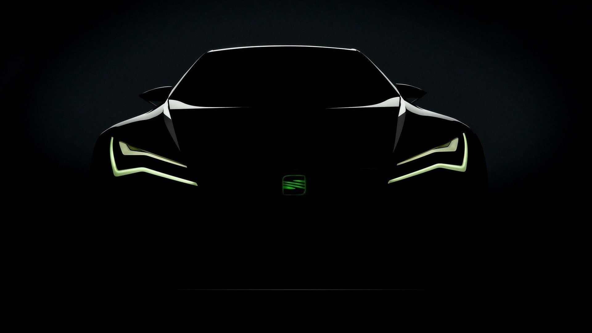 car, black color, sign, communication, silhouette, no people, single object, front view, illuminated, cut out, copy space, information sign, indoors, black, HD Wallpaper