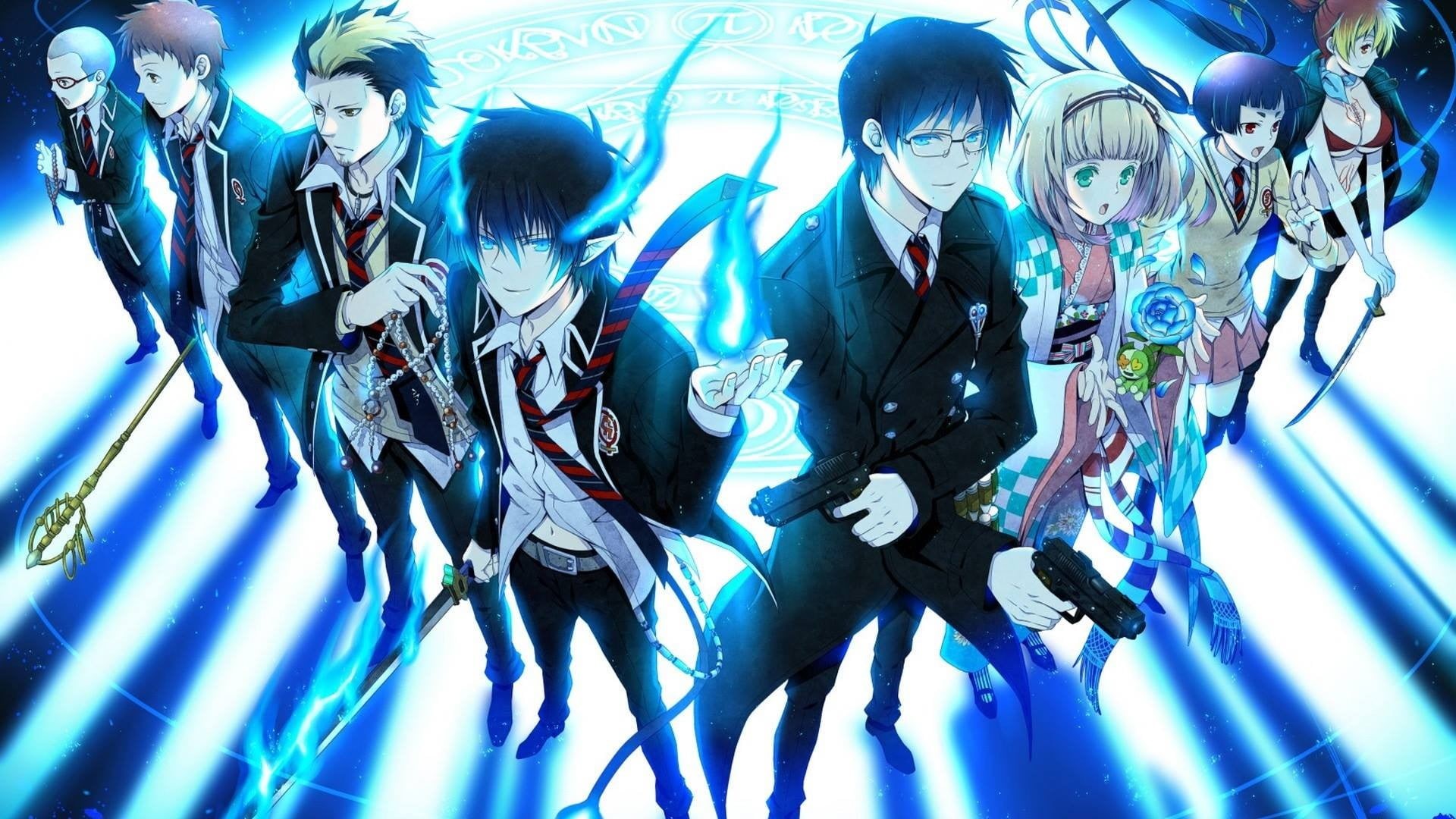women, adult, cooperation, businesswoman, occupation, males, suit, business, katana, females, mid adult men, 1080P, men, Blue Exorcist, fan art, people, HD Wallpaper