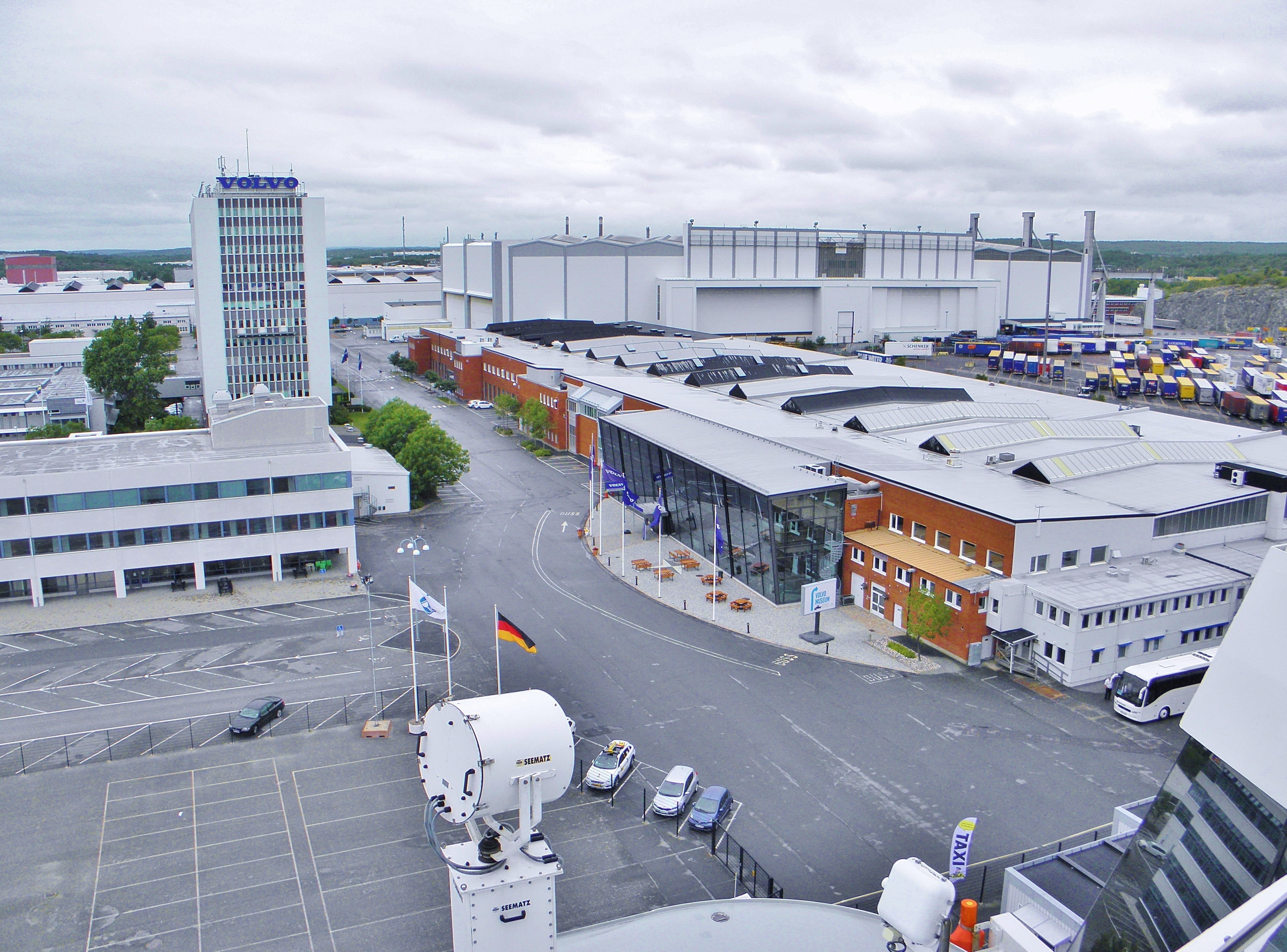 industry, 4K, built structure, nature, water, architecture, mode of transportation, high angle view, sweden, land vehicle, port, day, gothenburg, sky, HD Wallpaper