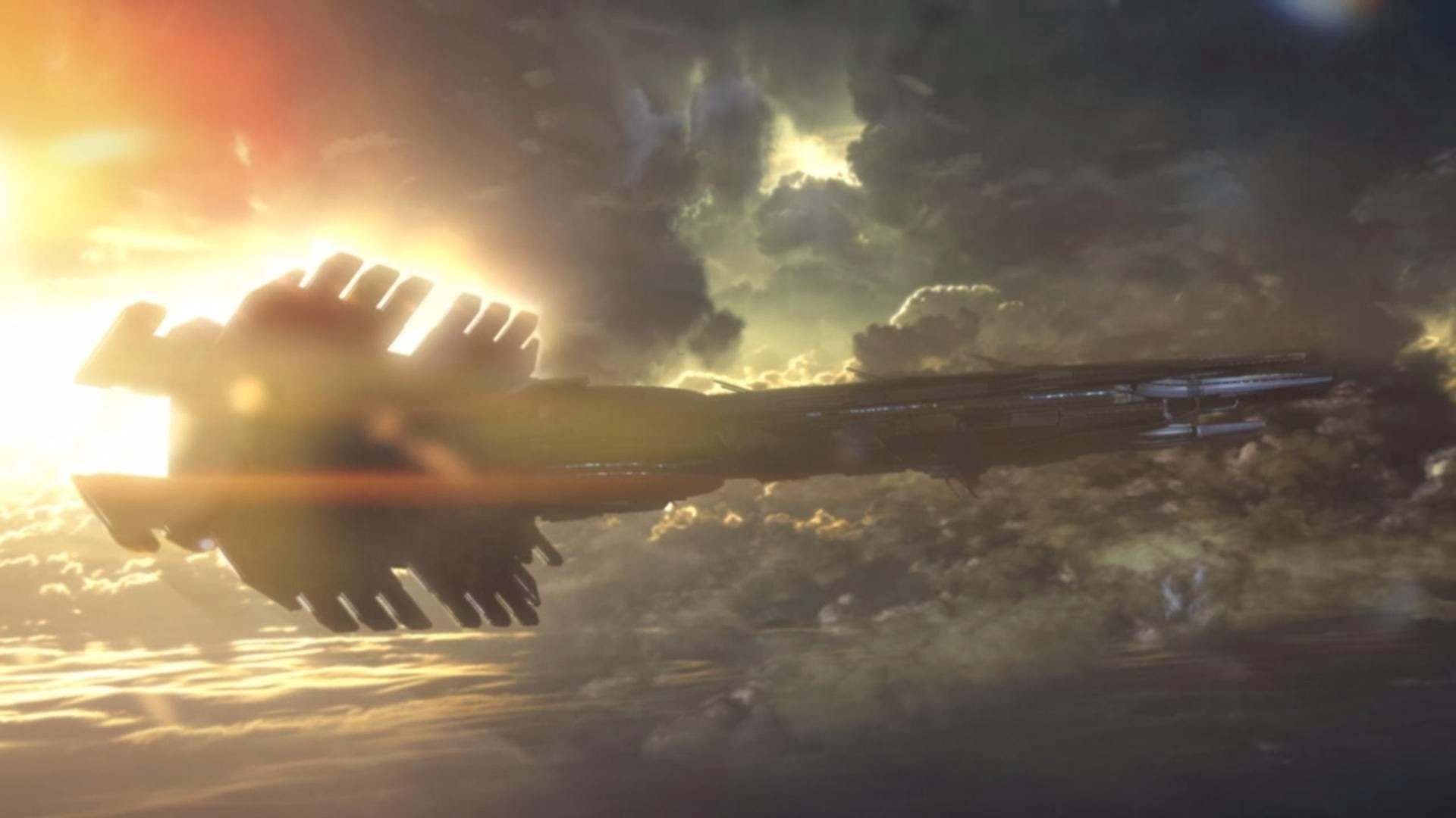 Shadow Broker, video games, reflection, one person, day, nature, water, Mass Effect 2, side view, young adult, digital art, sunbeam, sunset, communication, HD Wallpaper
