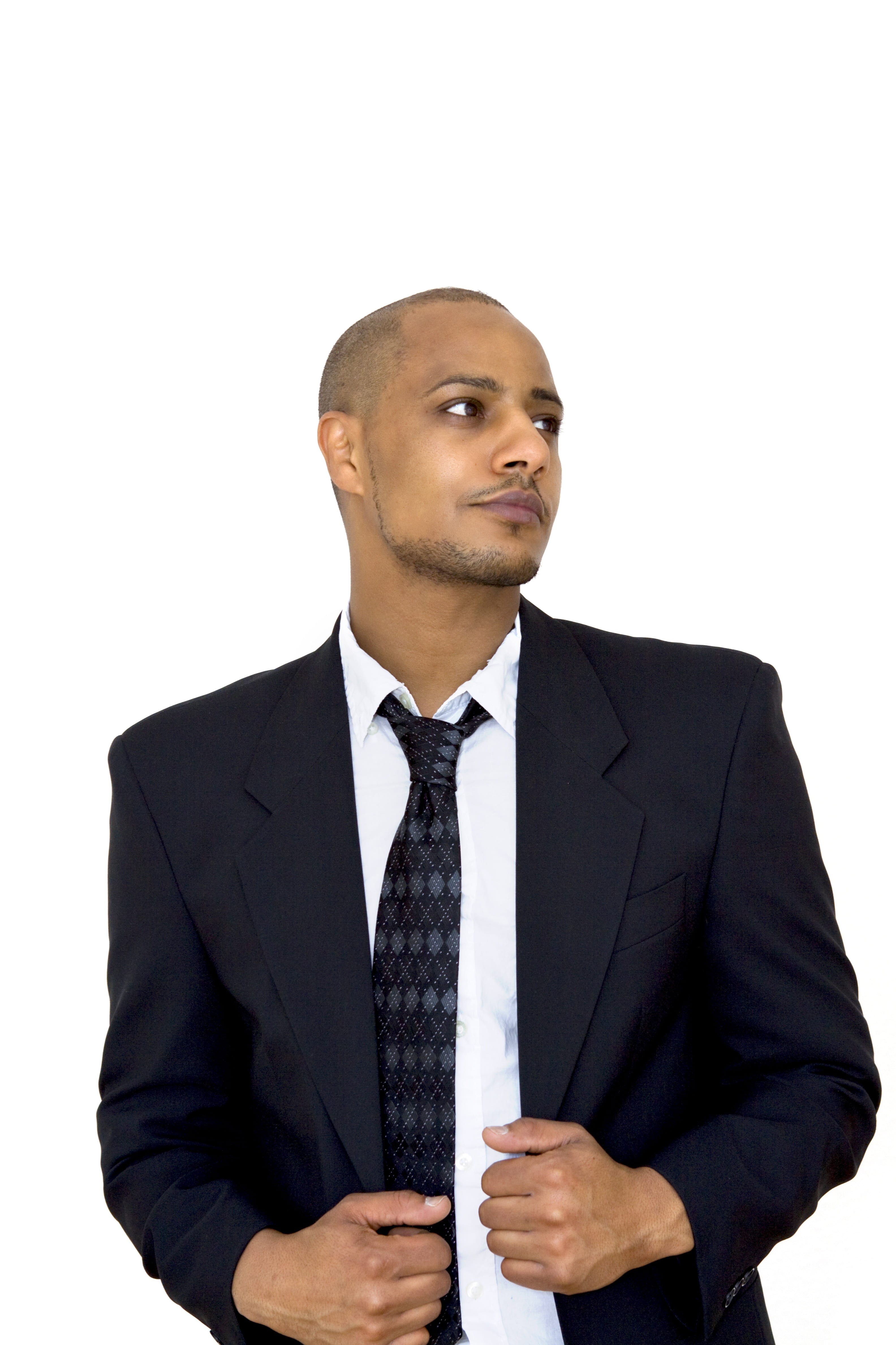 man, formal, businessman, looking away, fashion, profession, manager, adult, human, businessmen, africans, blue, front view, entrepreneur, clothing, tie, Phone HD Wallpaper