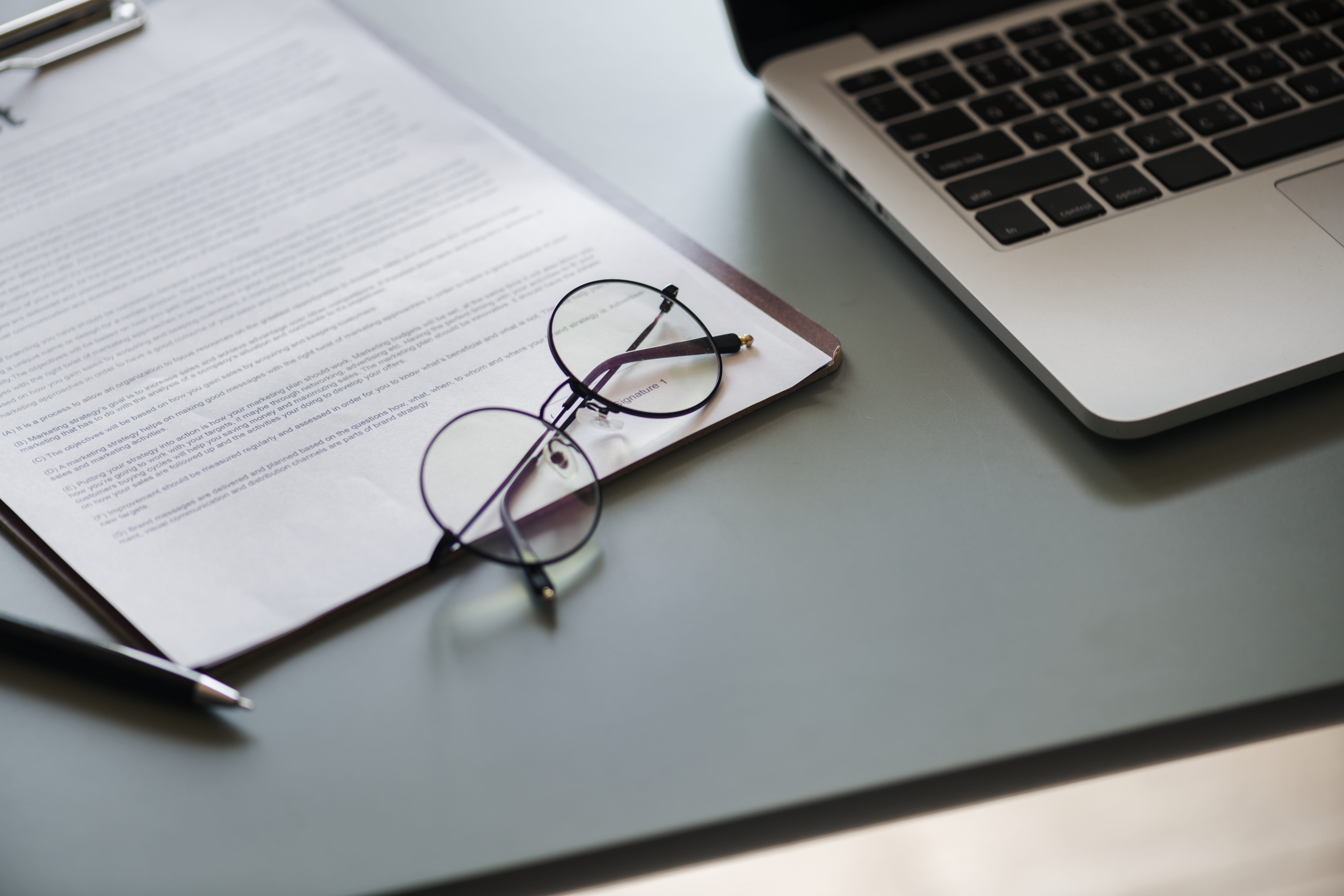 law, laptop, workplace, frame, portable information device, indoors, office, keyboard, still life, communication, eyeglasses, no people, work, page, close-up, HD Wallpaper