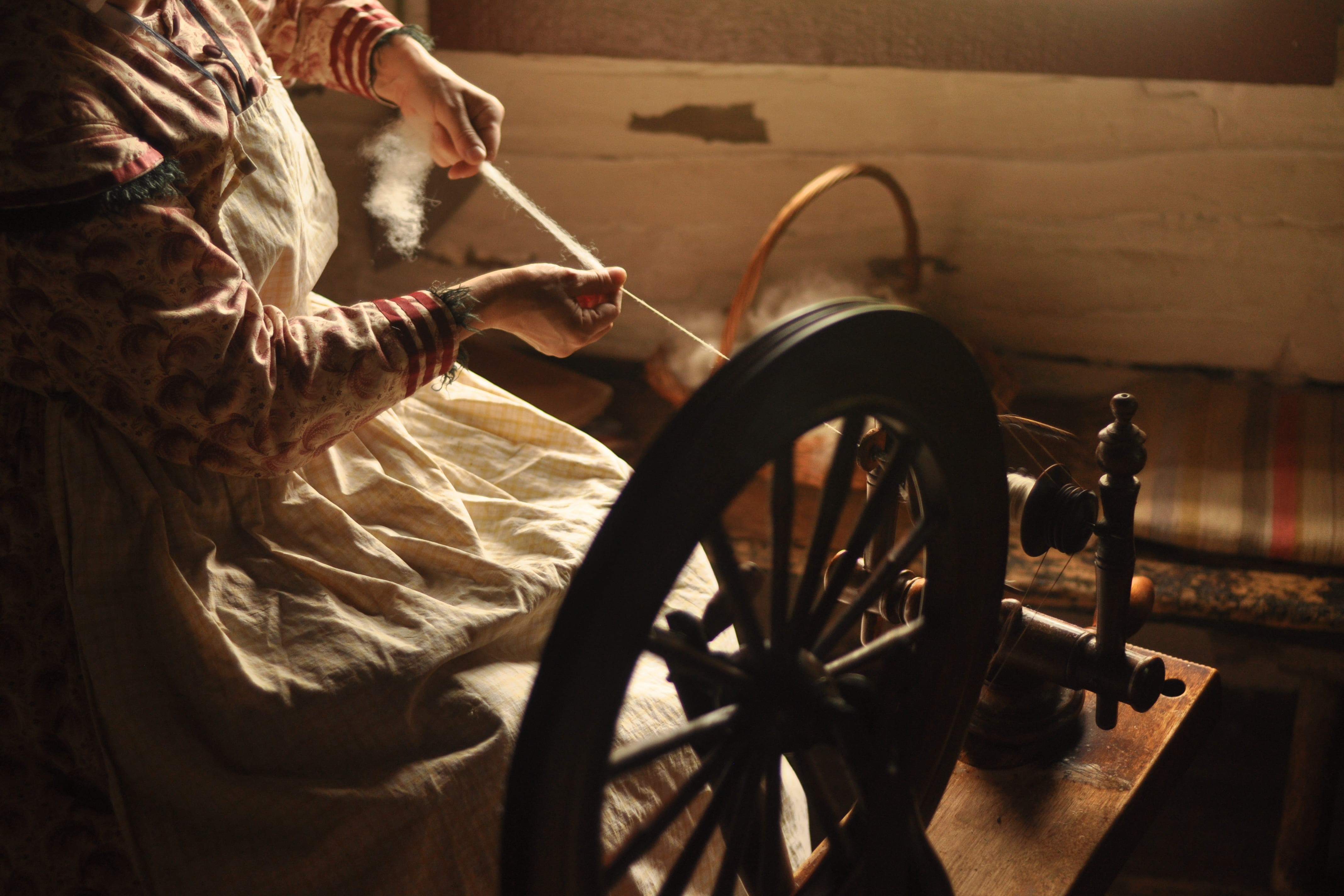 flooring, spinning, transportation, dress, job, young adult, woman, young women, outdoors, loom, using, machine, day, wheelchair, beige, sunlight, tire, HD Wallpaper