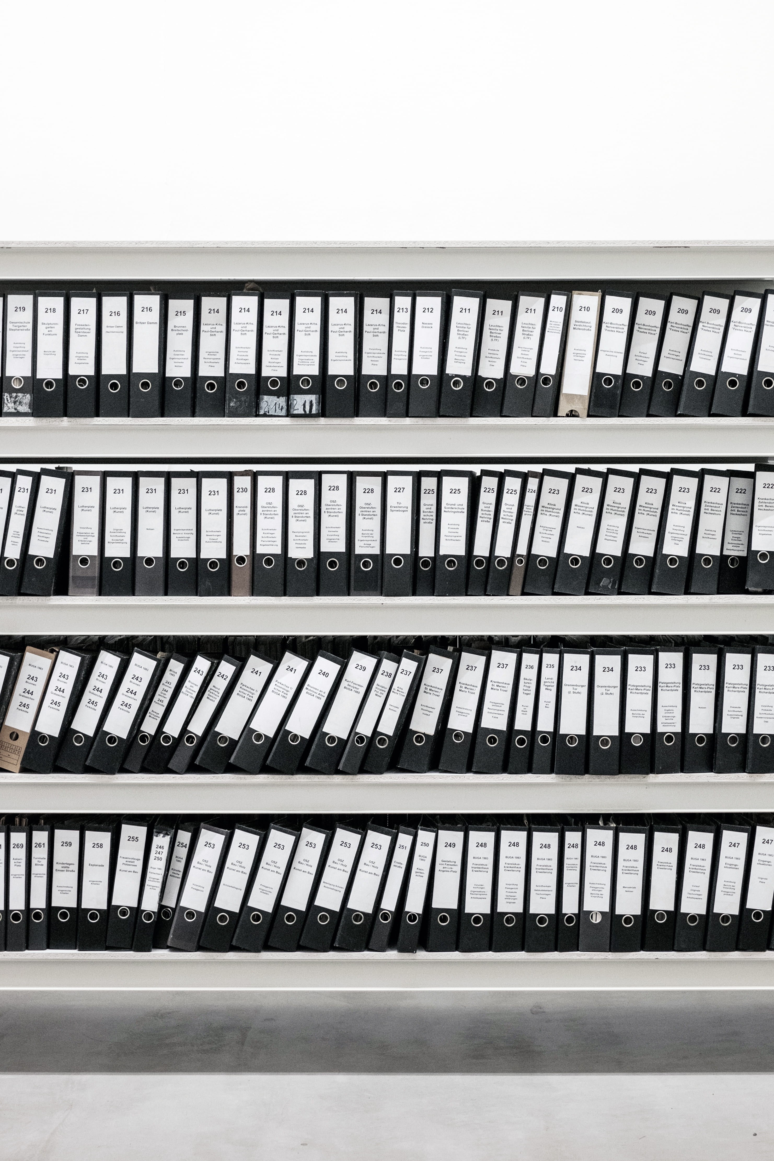 outdoors, white, 4K, building exterior, modern, low angle view, file, archive, pattern, clear sky, building, office building exterior, shelf, sky, glass - material, Phone HD Wallpaper