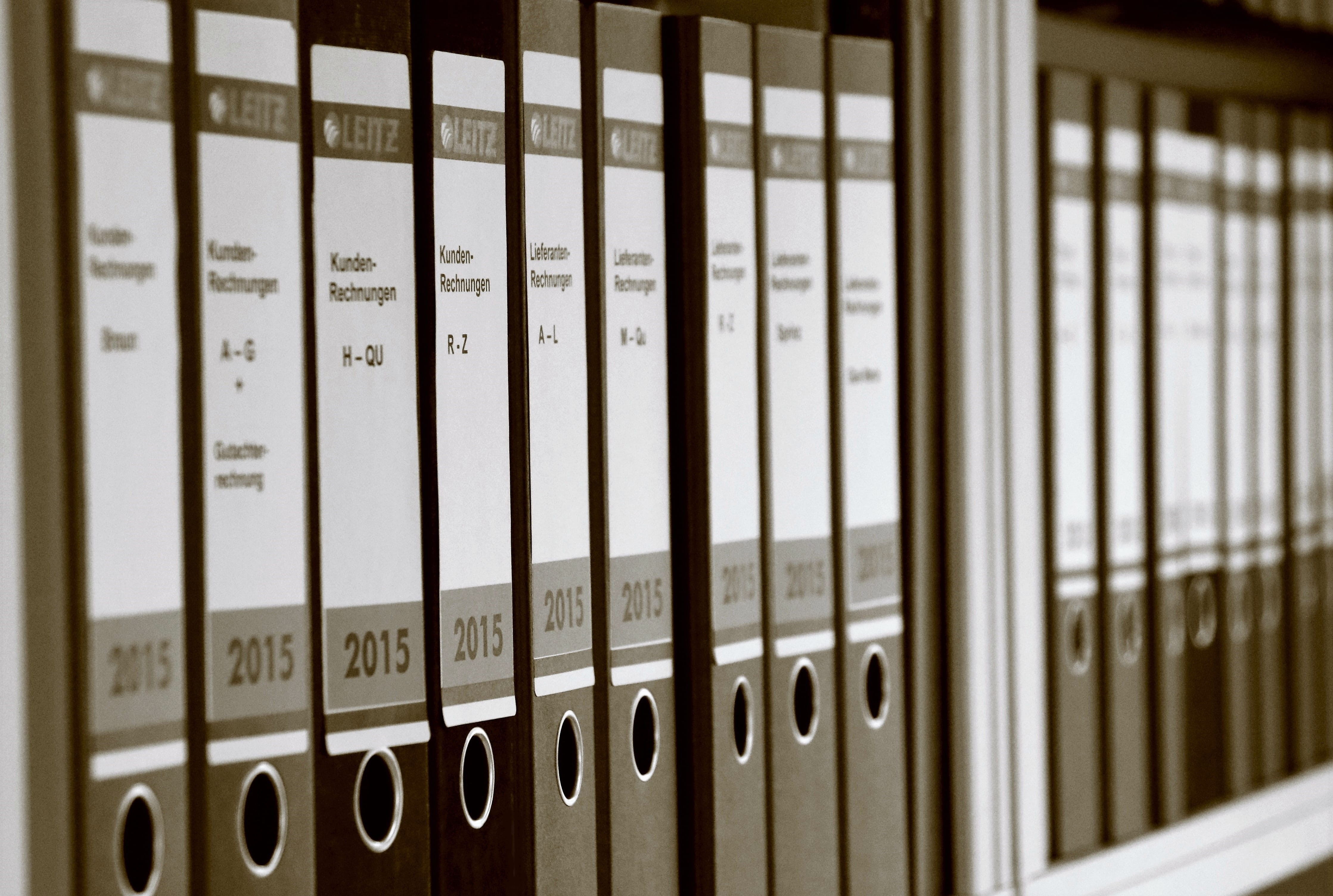 4K, finance, education, order, aktenordner, in a row, music, text, arts culture and entertainment, accounting, bill, selective focus, shelf, management, HD Wallpaper