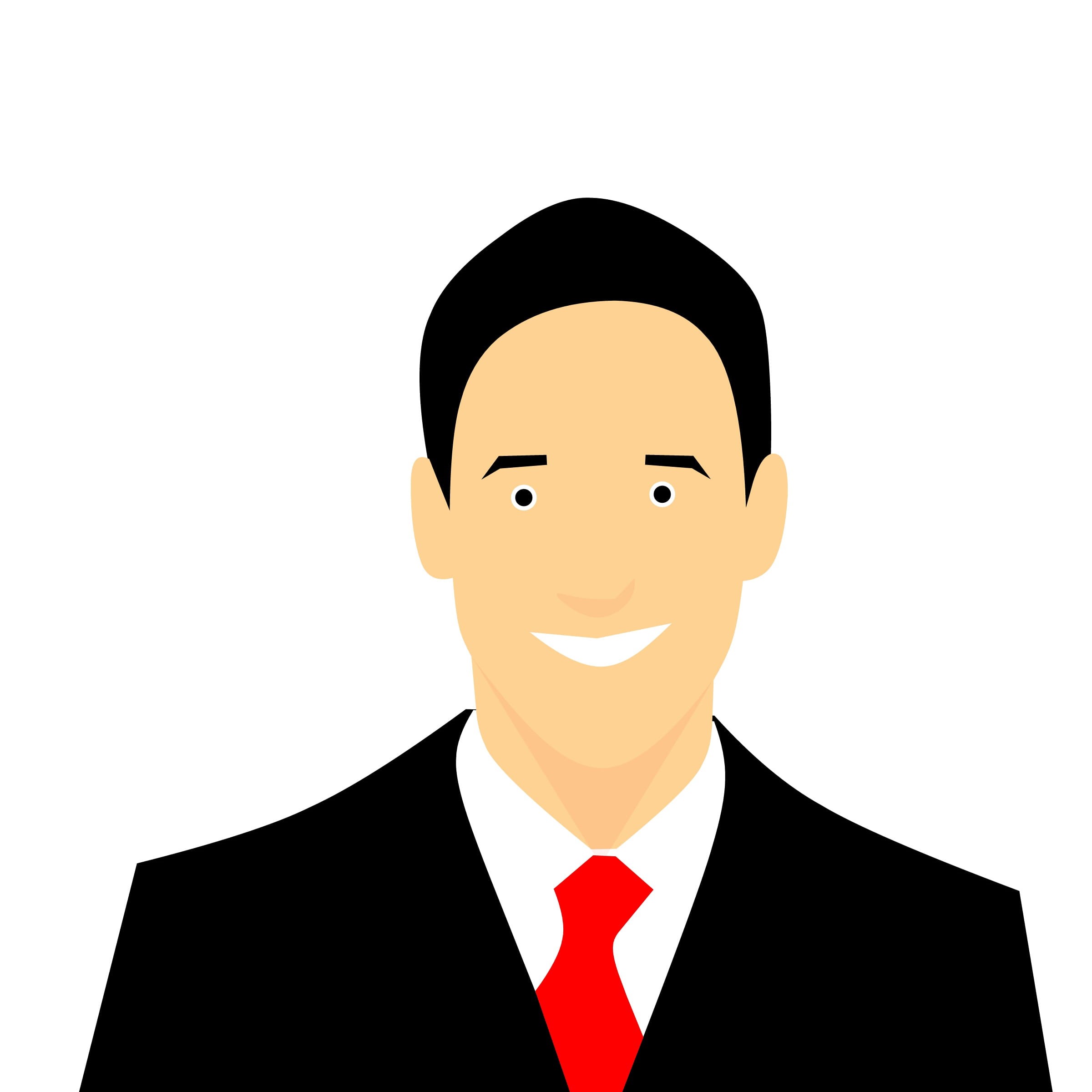 one person, white background, pictograph, user, necktie, character, technology, copy space, icon, elements, head, business person, 1080P, avatar, suit, Phone HD Wallpaper