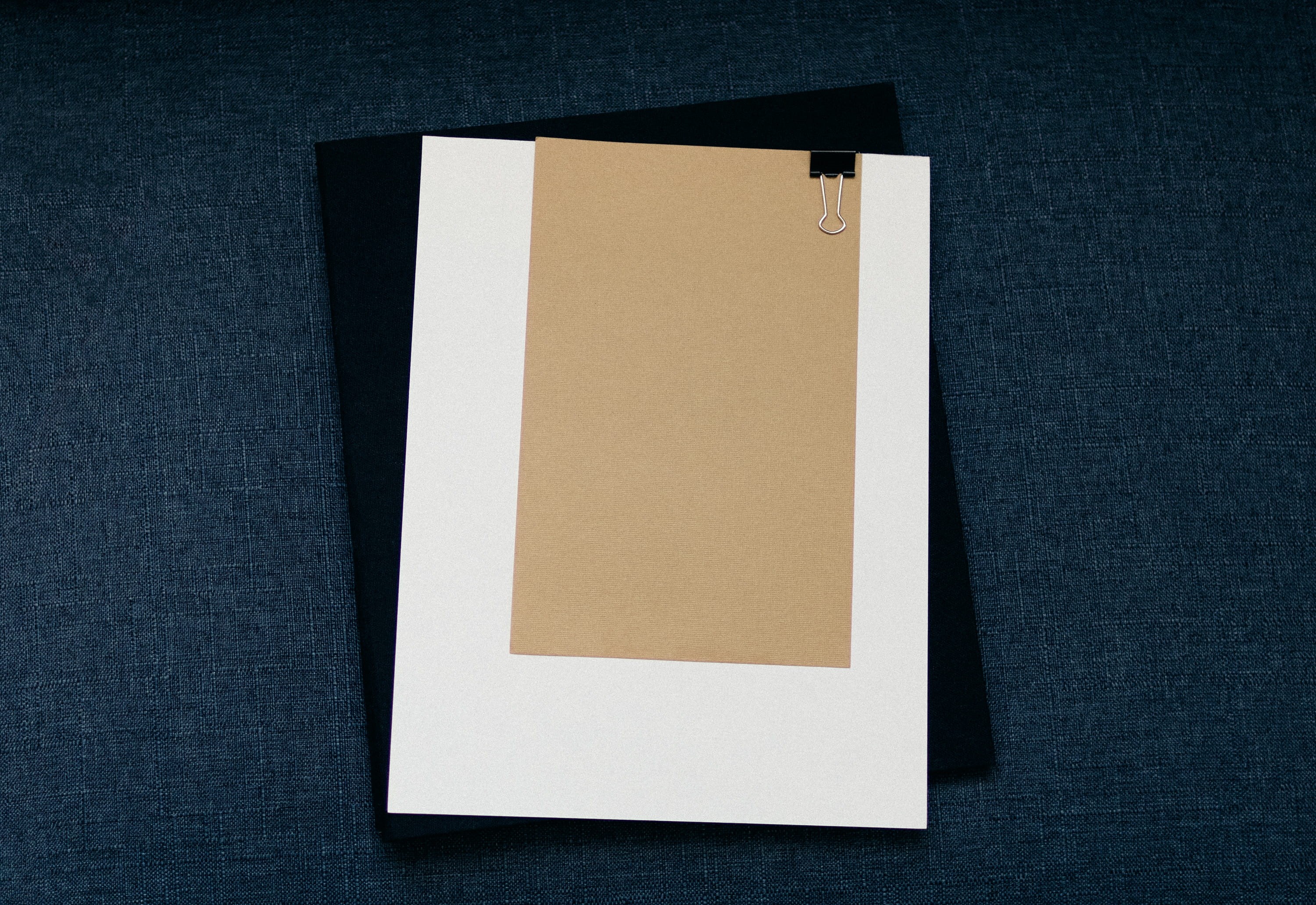 brown, book, surface, binderclip, paper, black, single Object, blue, cardboard, sheet, note Pad, stack, kraft, business, supply, no People, office supply, HD Wallpaper