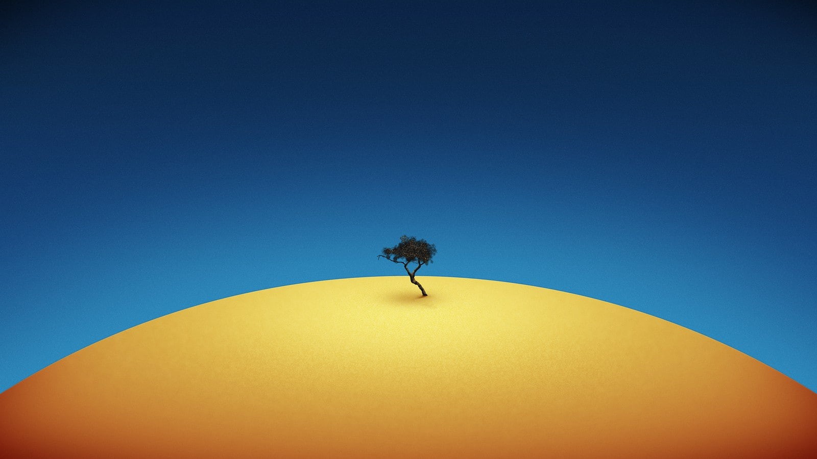sky, nature, colored background, plant, animal, single object, outdoors, blue background, invertebrate, trees, copy space, sustainable resources, blue, HD Wallpaper
