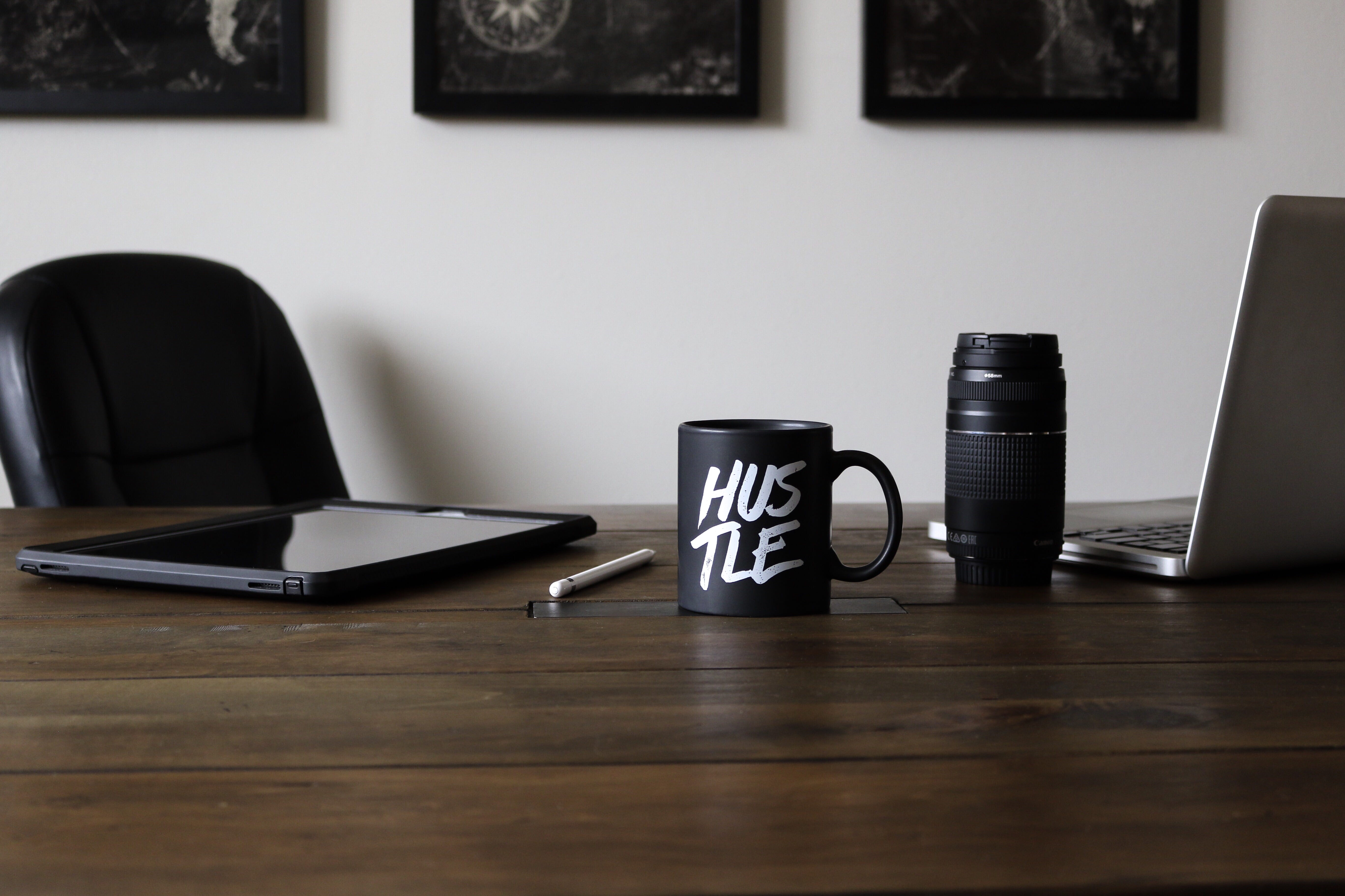 communication, no people, tablet, ceramic, touchscreen, work, printed, apple, lit, computer, table, workspace, drink, business, desk, office, crockery, HD Wallpaper