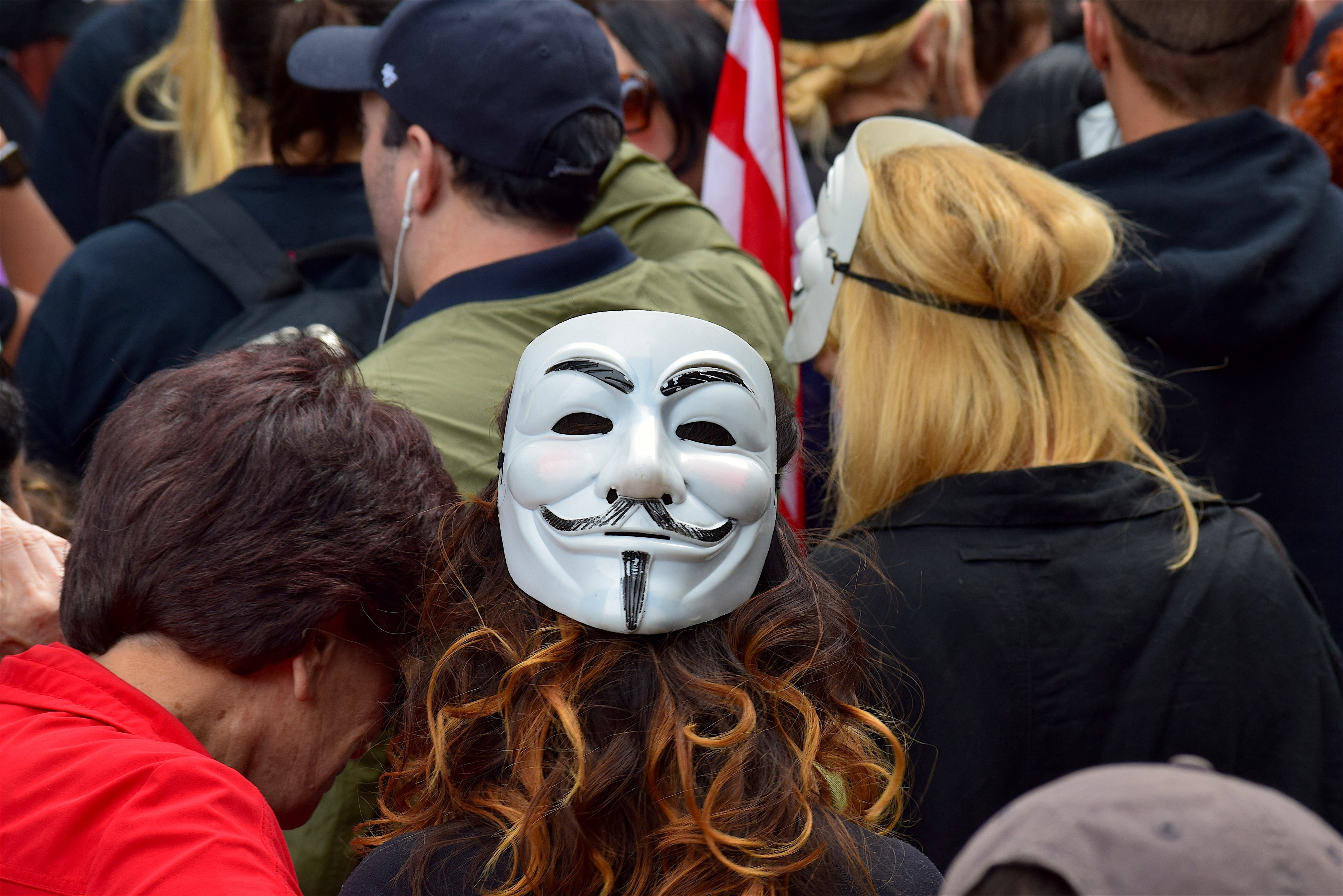 watching, young, men, young women, women, people, human face, rear view, group of people, real people, 4K, demonstration, disguise, power, depression - sadness, HD Wallpaper