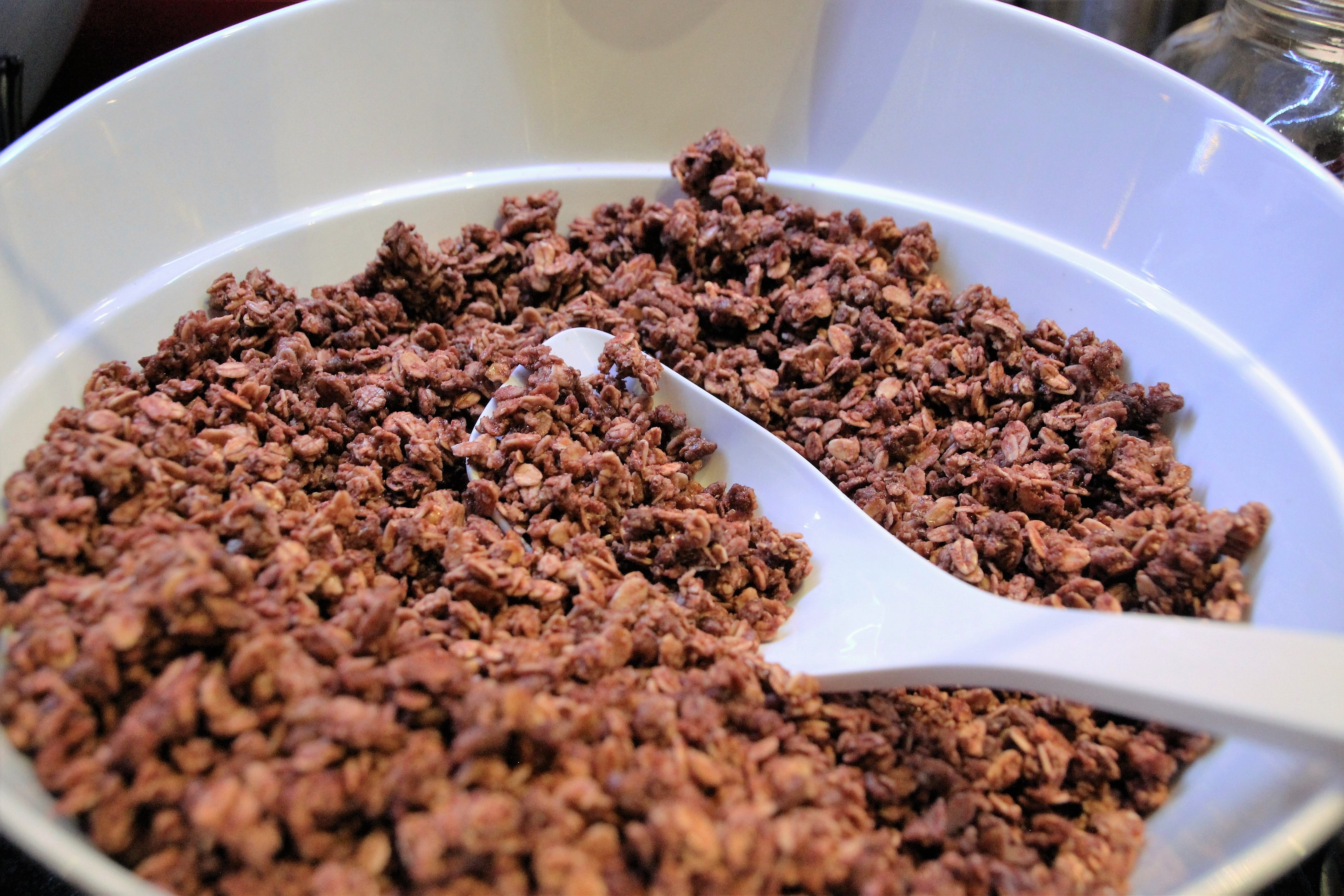 freshness, wellbeing, Balls, chocolate cornflakes pile, hunger, eat, schokoballs, raisin, muesli, spoon, sweet, breakfast, 5K, cookies, food and drink, HD Wallpaper