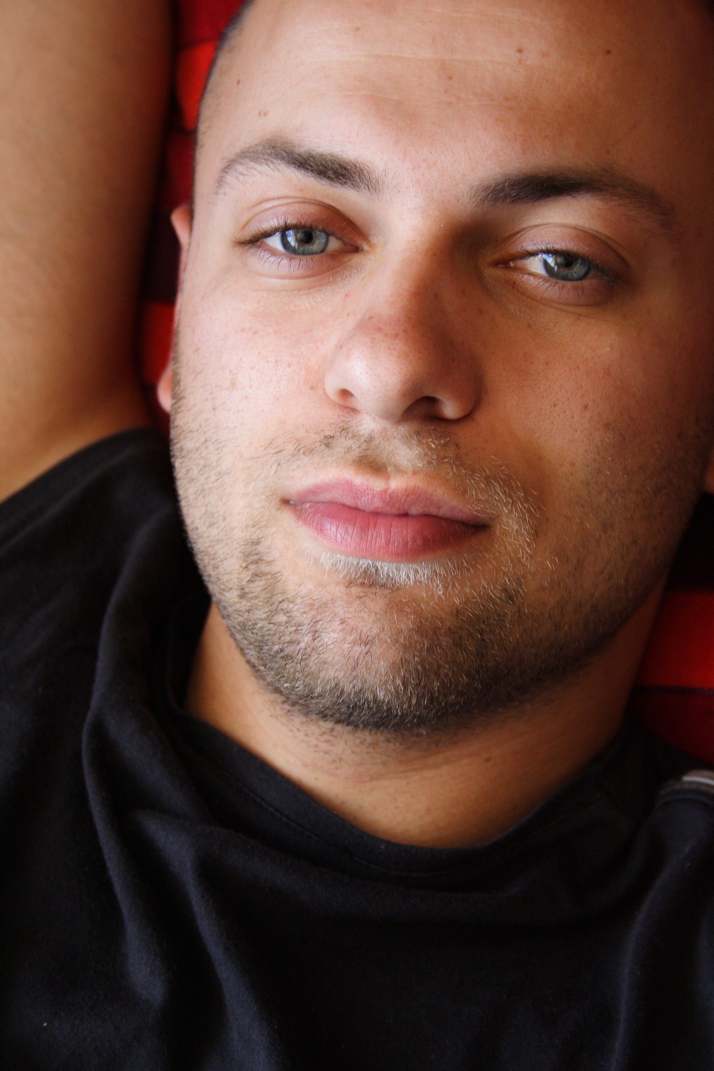 human body part, headshot, close-up, beard, facial hair, stubble, handsome, body part, contemplation, adult, human, casual clothing, indoors, looking at camera, Phone HD Wallpaper