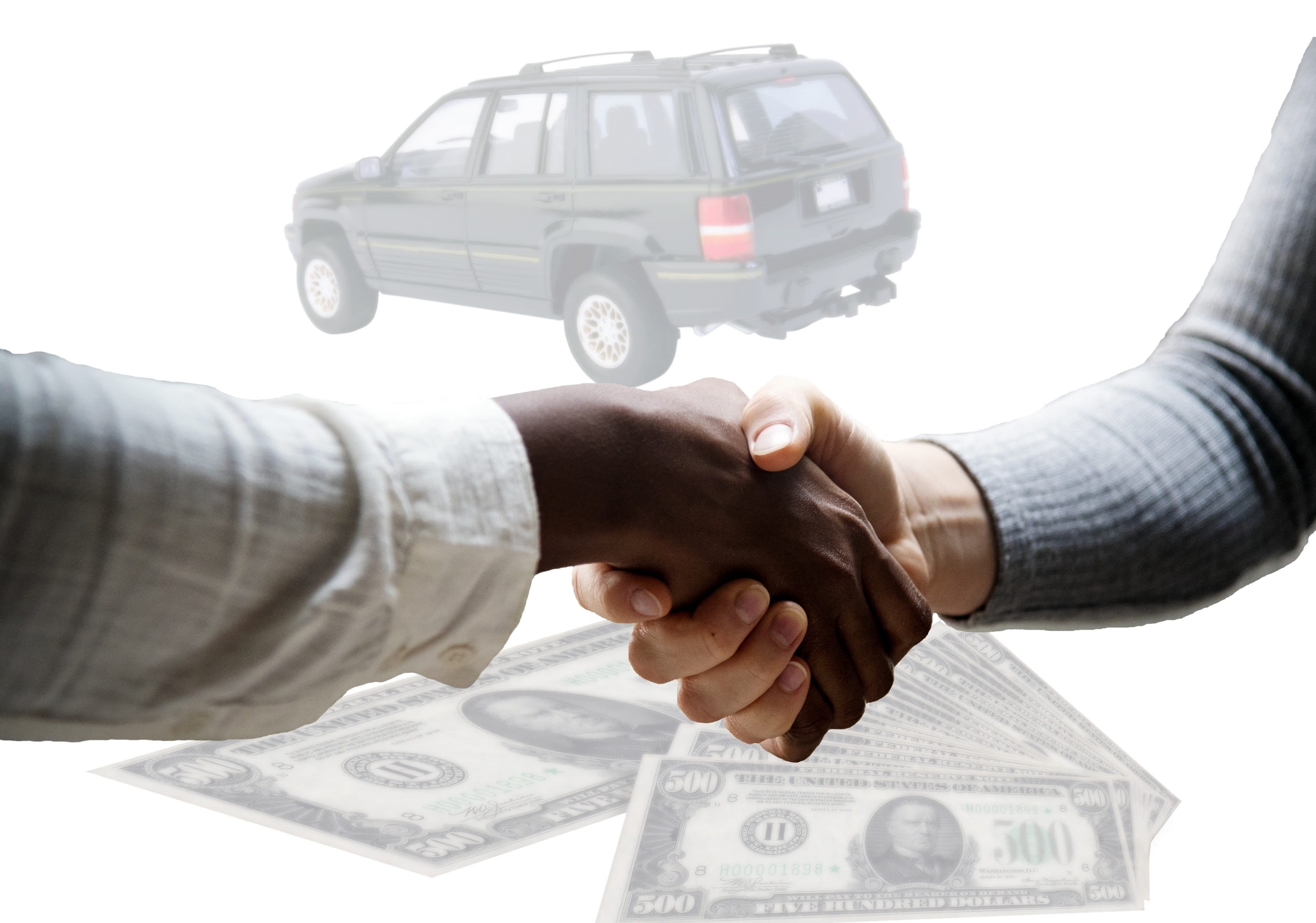 white background, human body part, finance, teamwork, auto, automotive, dollar, bills, business, two people, seller, wealth, holding, vehicle, 2K, people, HD Wallpaper