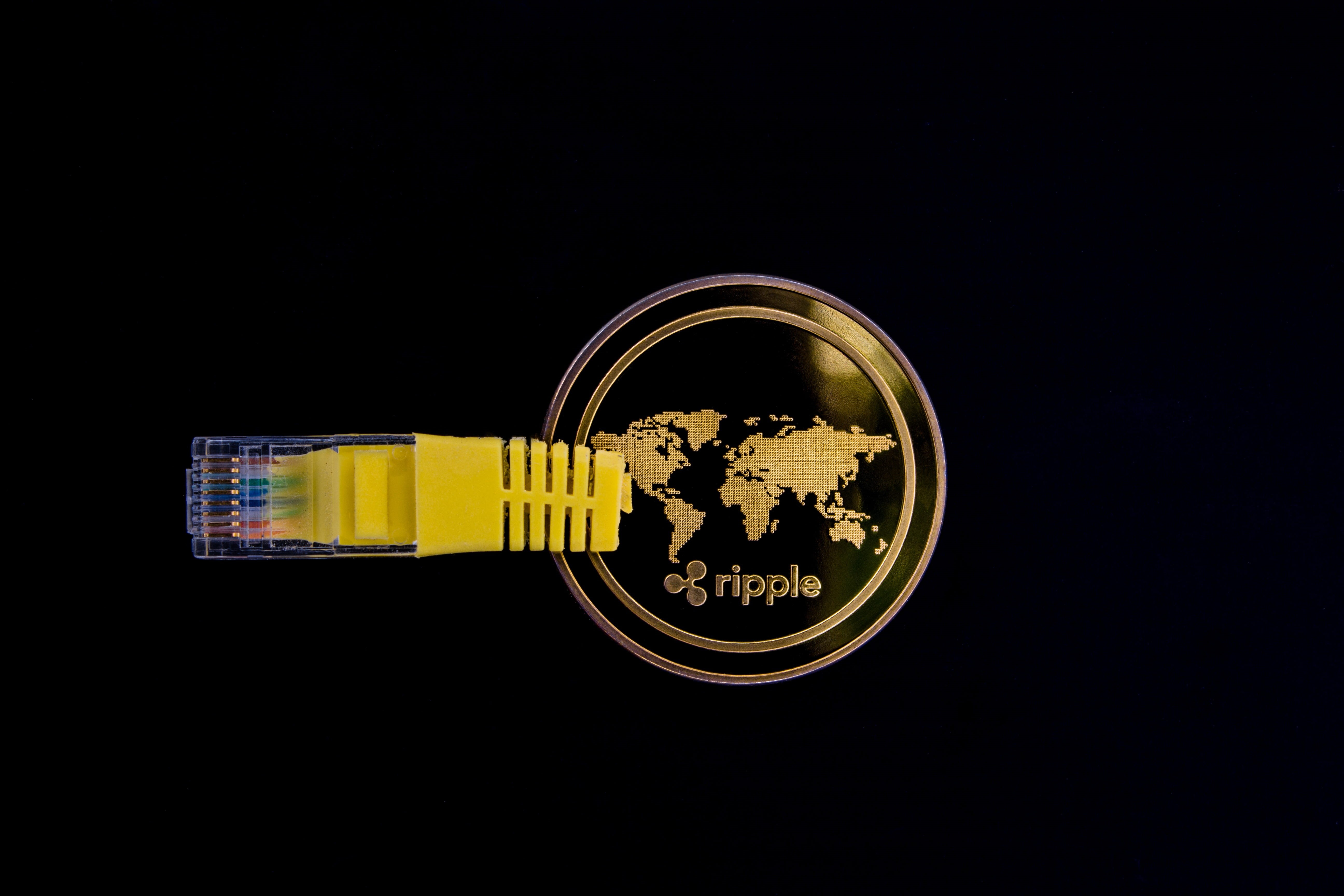 black background, digital, gold colored, ledger, single object, copy space, night, cryptocurrency, ethernet, money, cash, currency, indoors, 5K, metal, HD Wallpaper