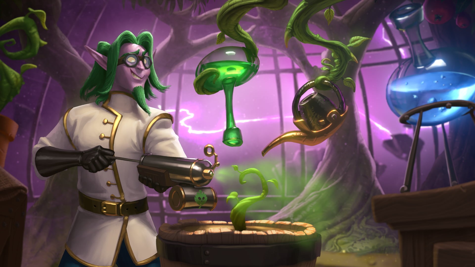 one person, real people, holding, young adult, 1080P, standing, Hearthstone: Heroes of Warcraft, The Booms day Project, green color, container, Hearthstone, HD Wallpaper