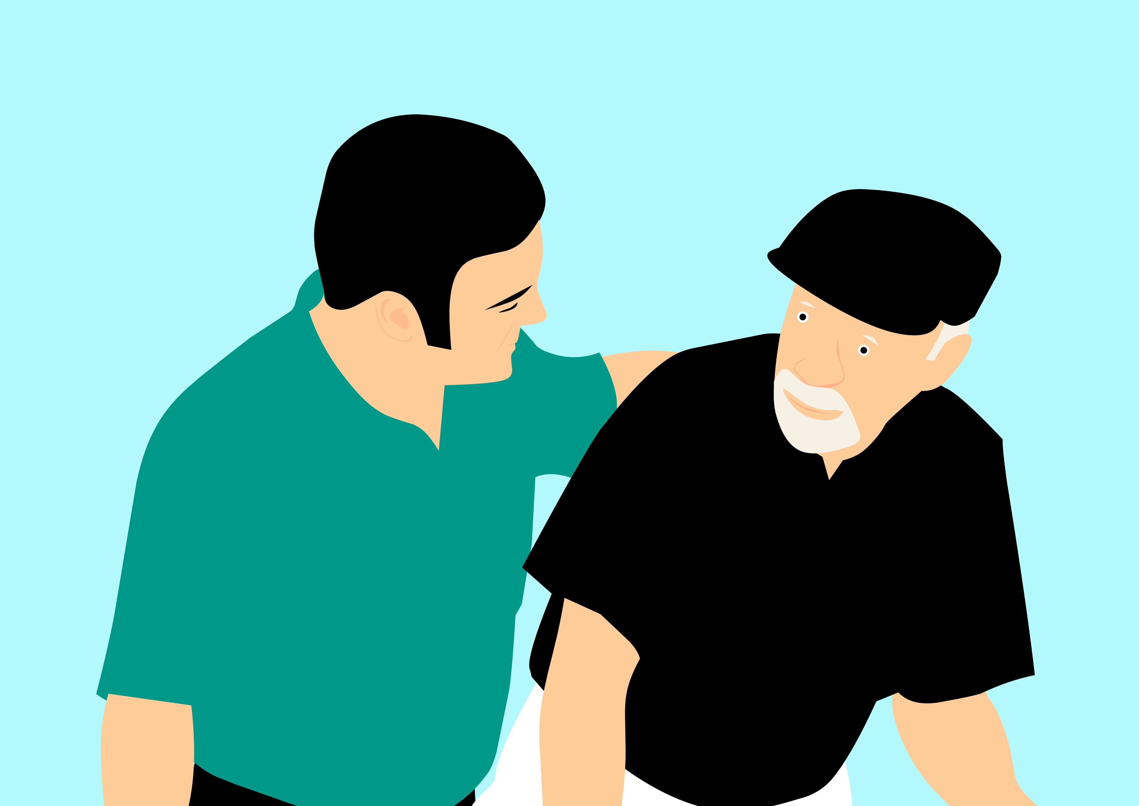 companionship, males, patient, senior, assistance, sitting, business, heterosexual couple, need of care, standing, age, care, disease, constant, two people, HD Wallpaper