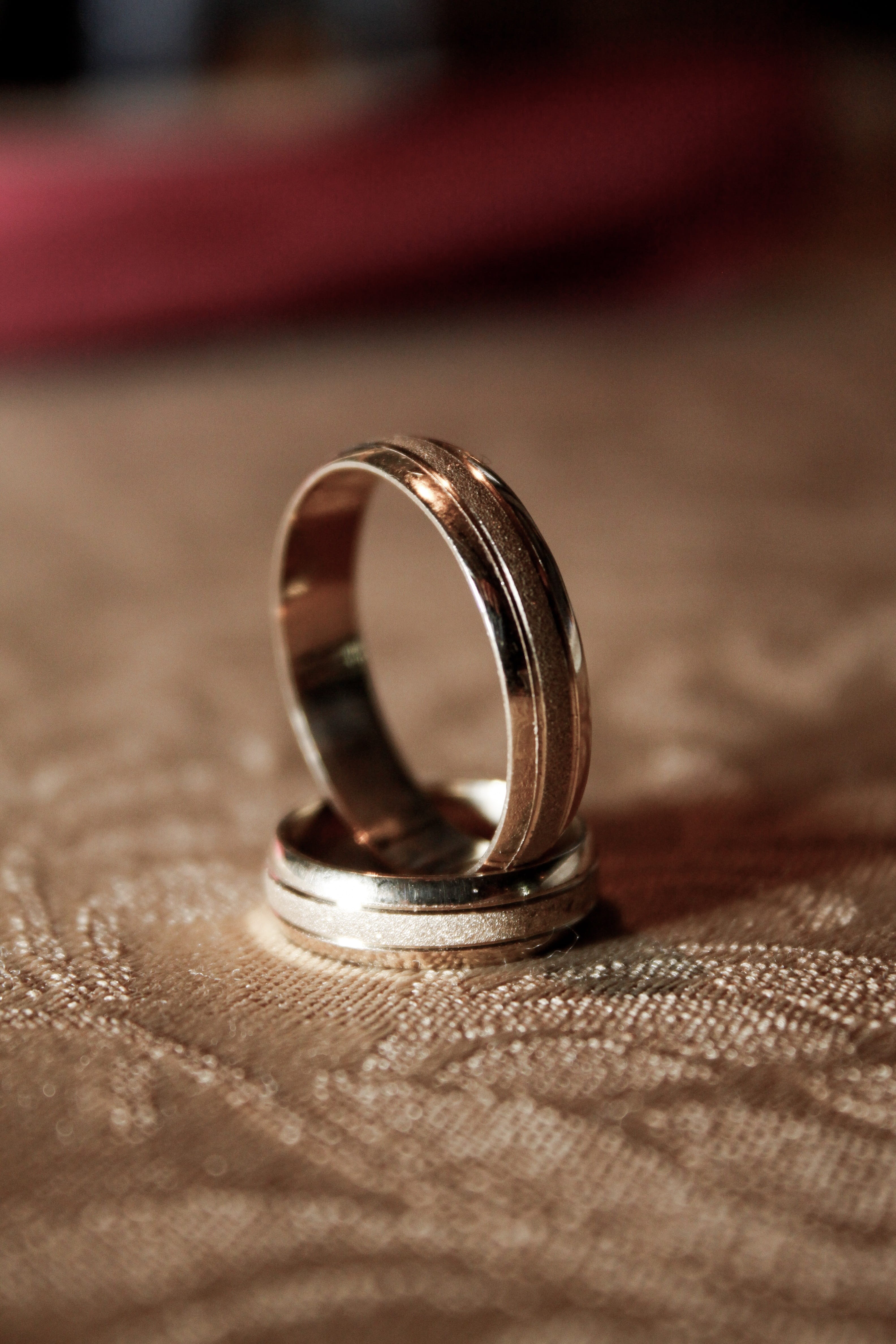 Wedding, romance, gold, celebration, shape, nuptials, engagement Ring, textile, steel, Marriage, table, silver colored, hands, engagement, jewelry, luxury, Phone HD Wallpaper