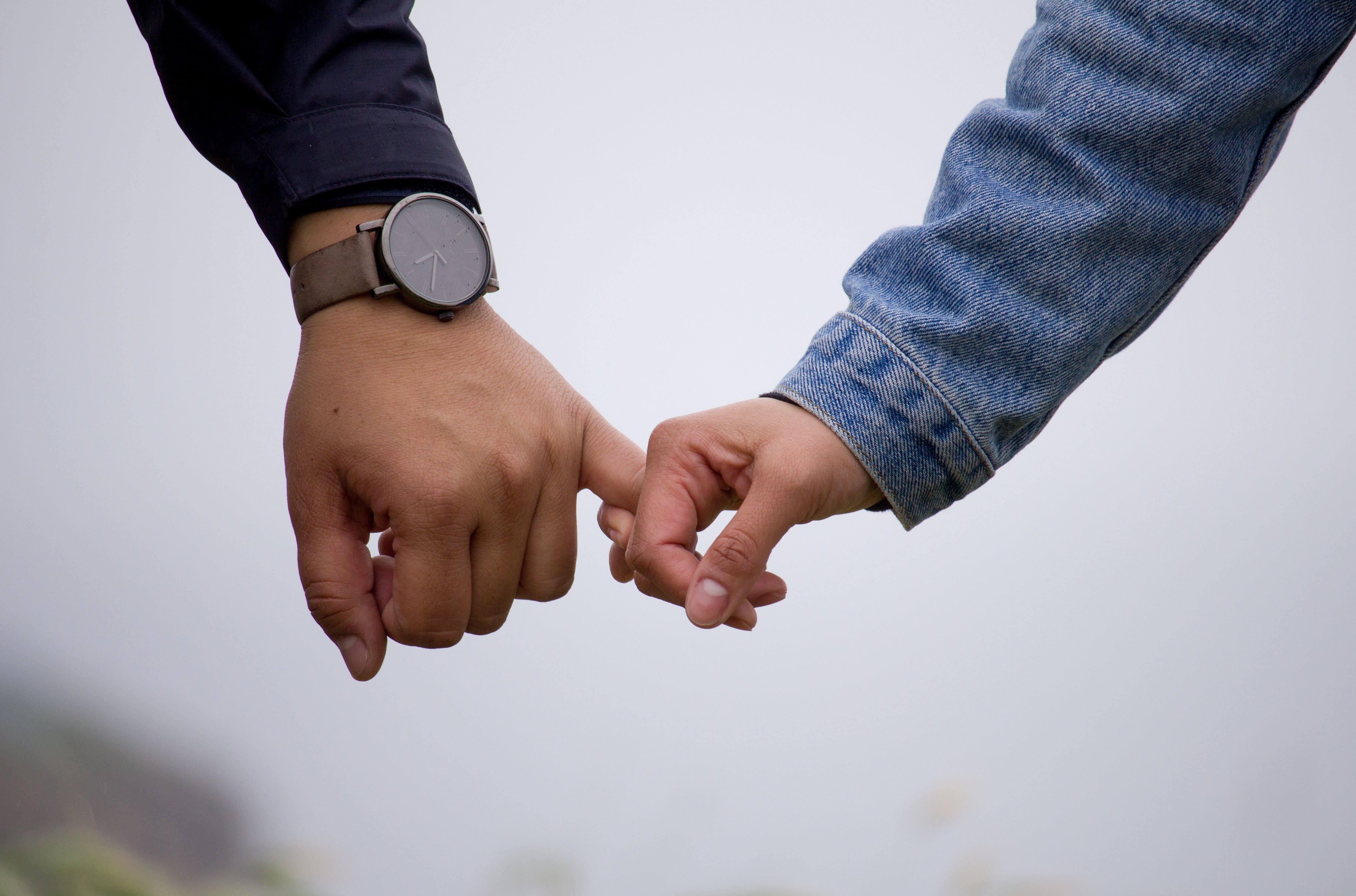 two People, adult, caucasian Ethnicity, woman, females, couple - Relationship, finger, human Hand, close-up, outdoors, together, 4K, watch, hand, heterosexual Couple, HD Wallpaper
