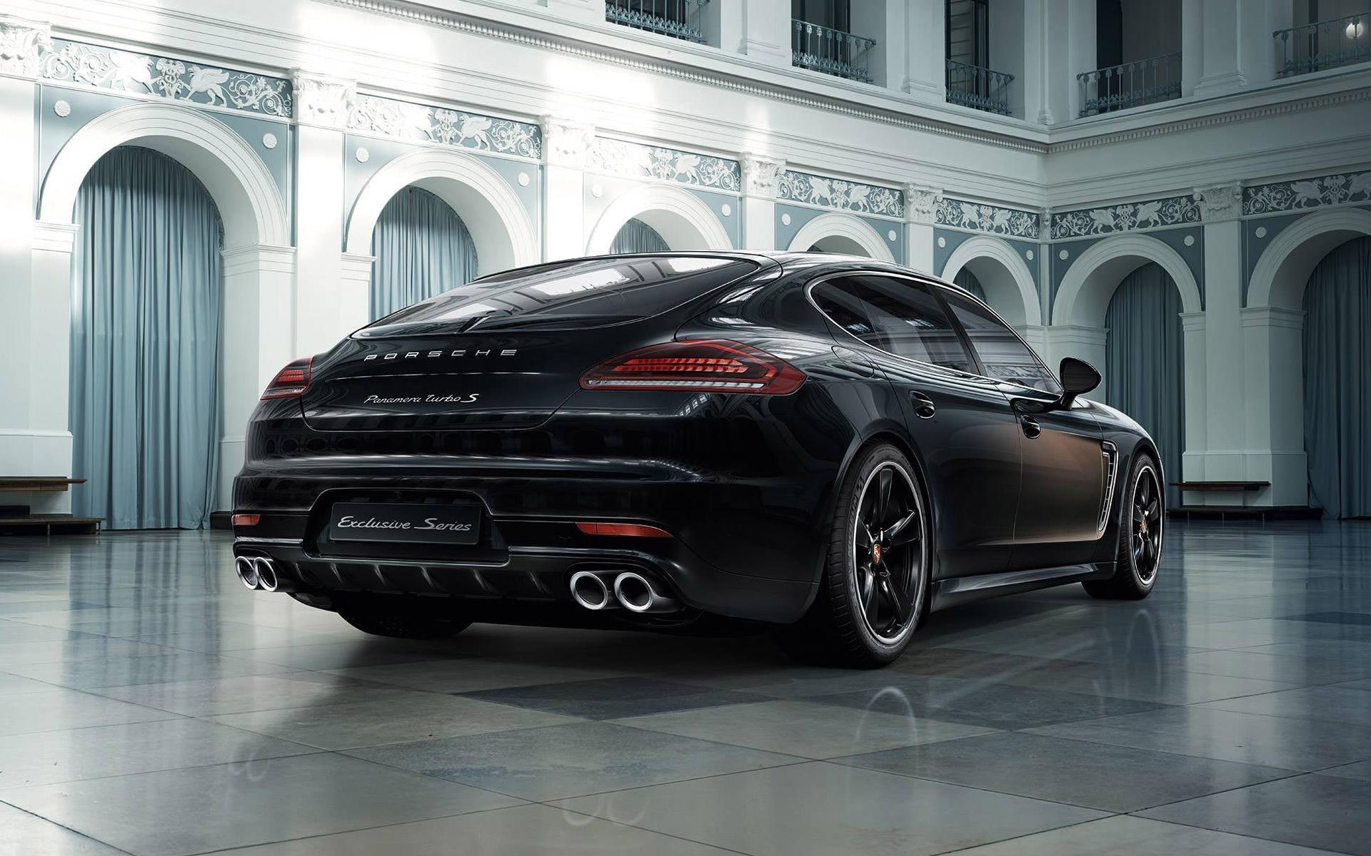 cars, porsche, turbo, executive, s, black, exclusive, panamera, series, 1080P, sedan, HD Wallpaper
