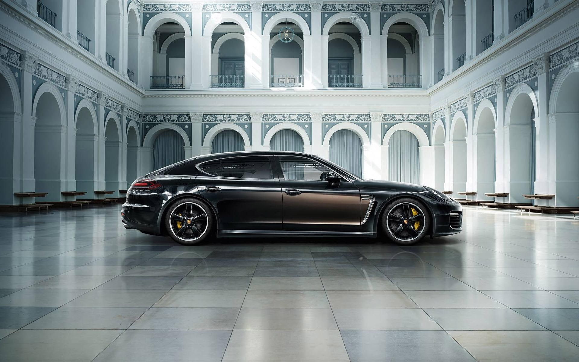 exclusive, porsche, panamera, series, s, black, cars, sedan, turbo, executive, luxury, 1080P, HD Wallpaper