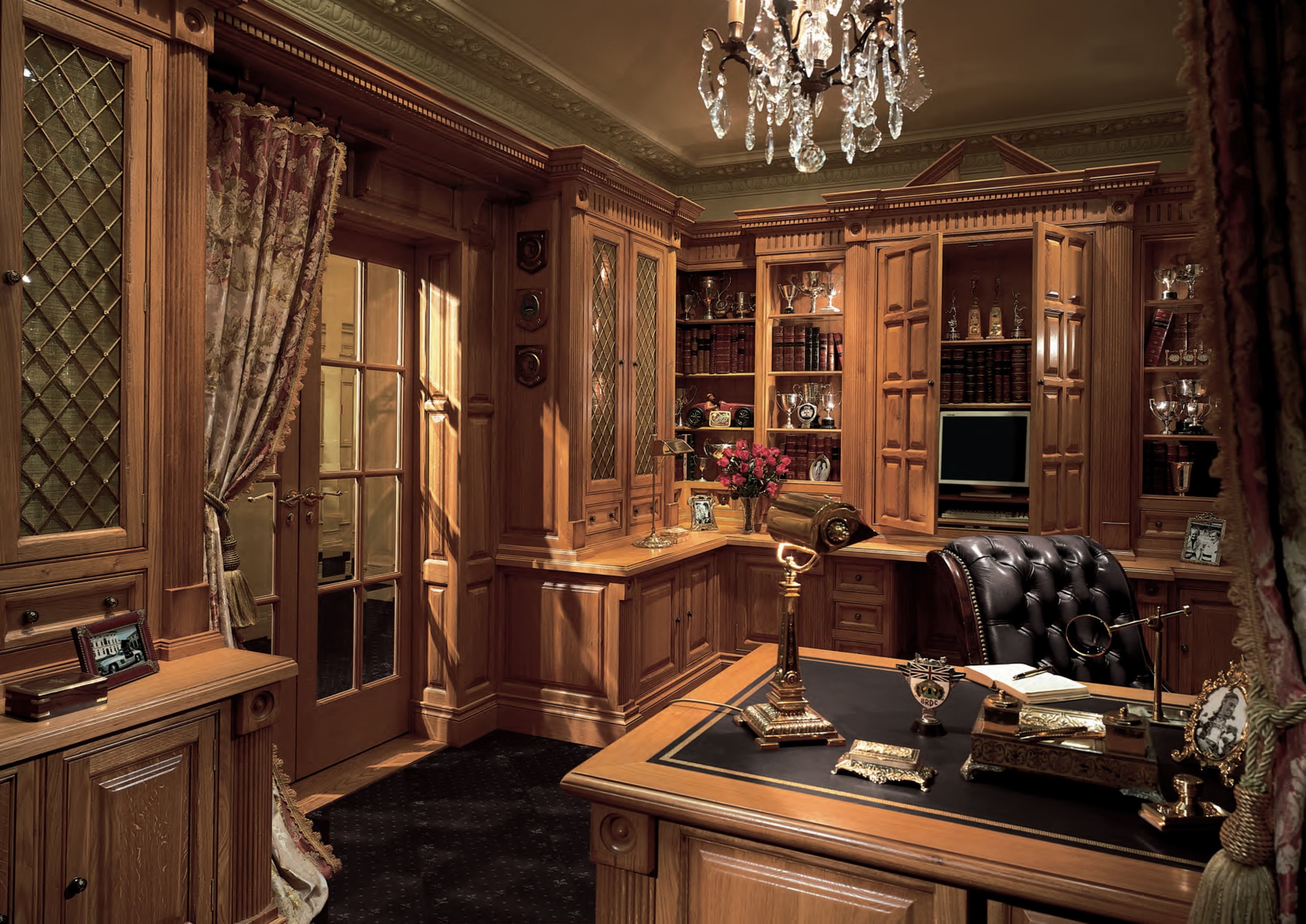 style, inside Of, electric lamp, home, desk, chair, home Interior, modern, residential Building, office, house, 1080P, lighting equipment, indoors, interior, HD Wallpaper
